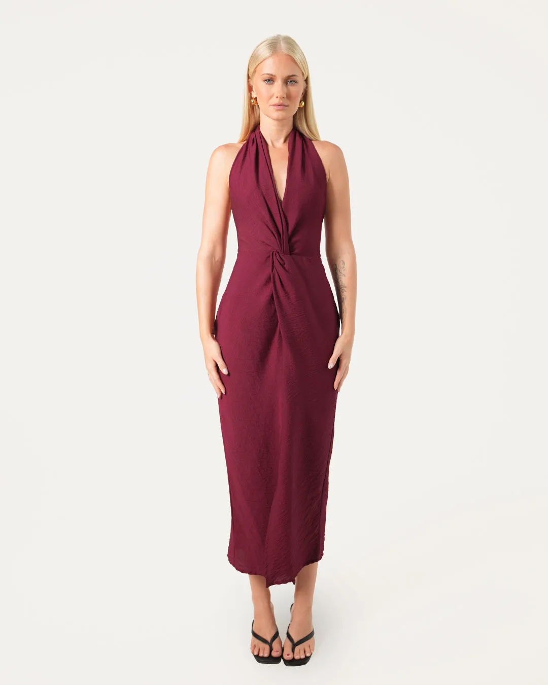Jess Halter Midi Dress sold by Bamboo Blonde