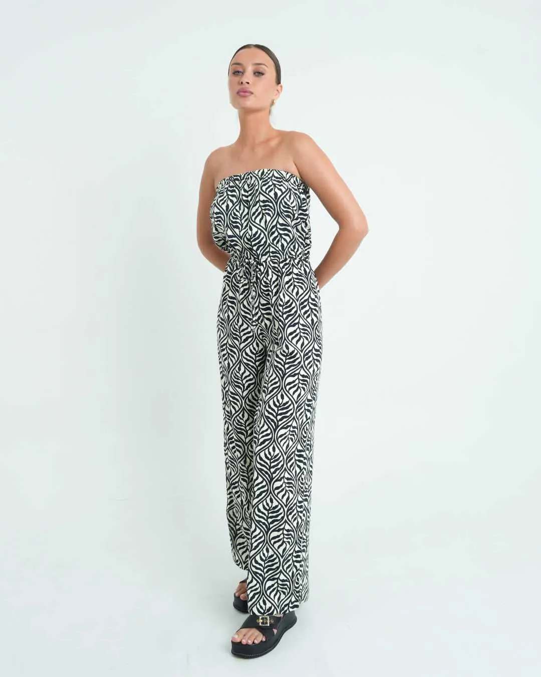 Lisbon Jumpsuit sold by Bamboo Blonde