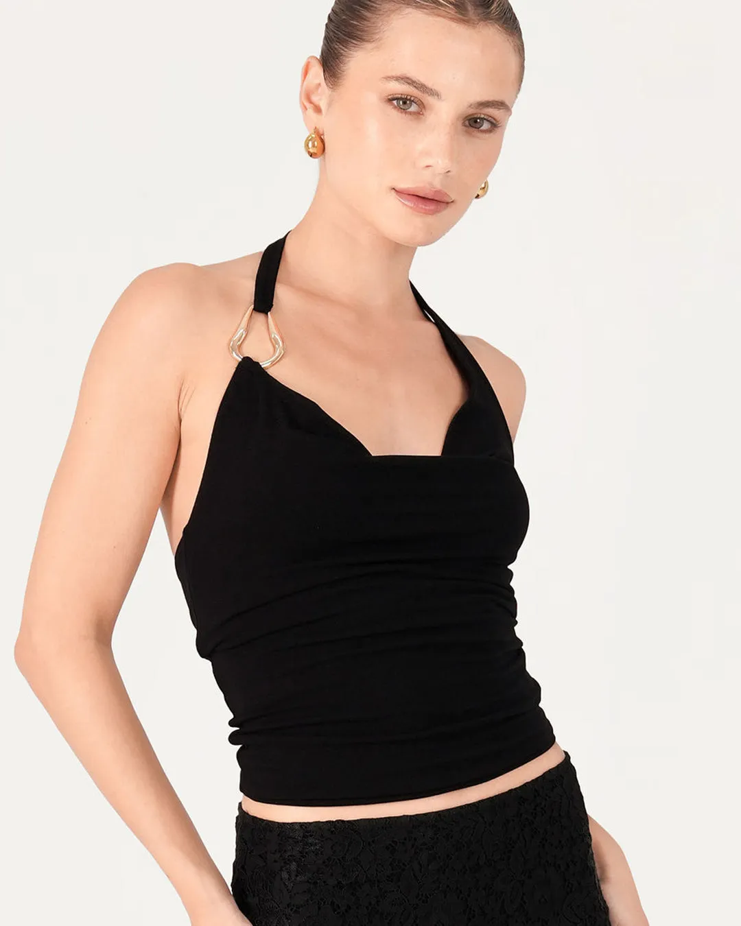 April Halter Jersey Top sold by Bamboo Blonde product image thumbnail 5