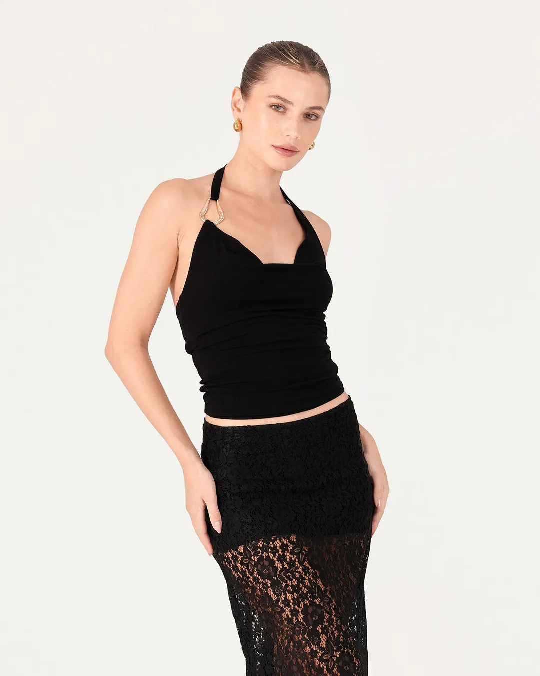 April Halter Jersey Top sold by Bamboo Blonde product image thumbnail 3