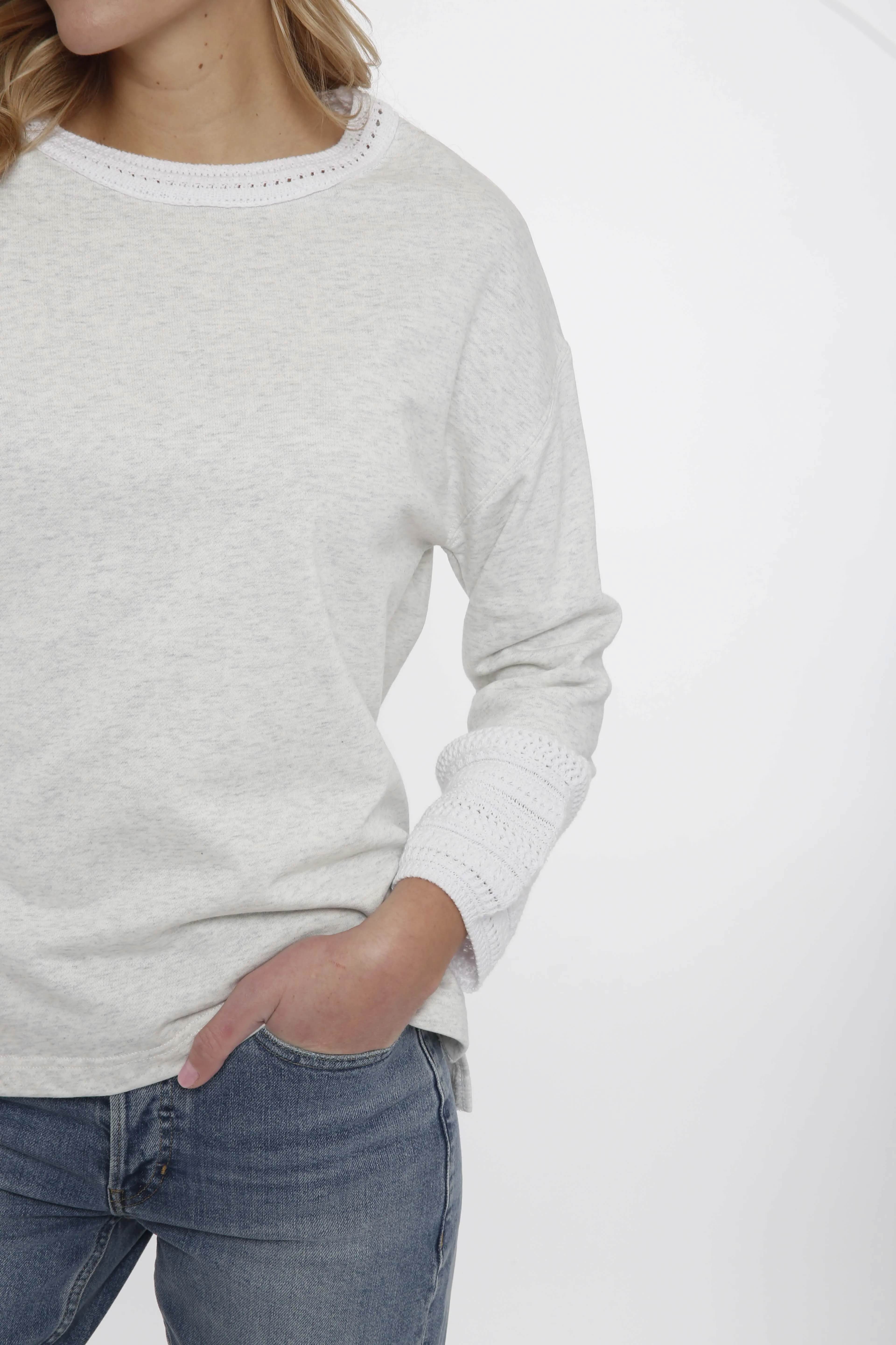 French Terry Sweatshirt sold by In Cashmere product image thumbnail 4