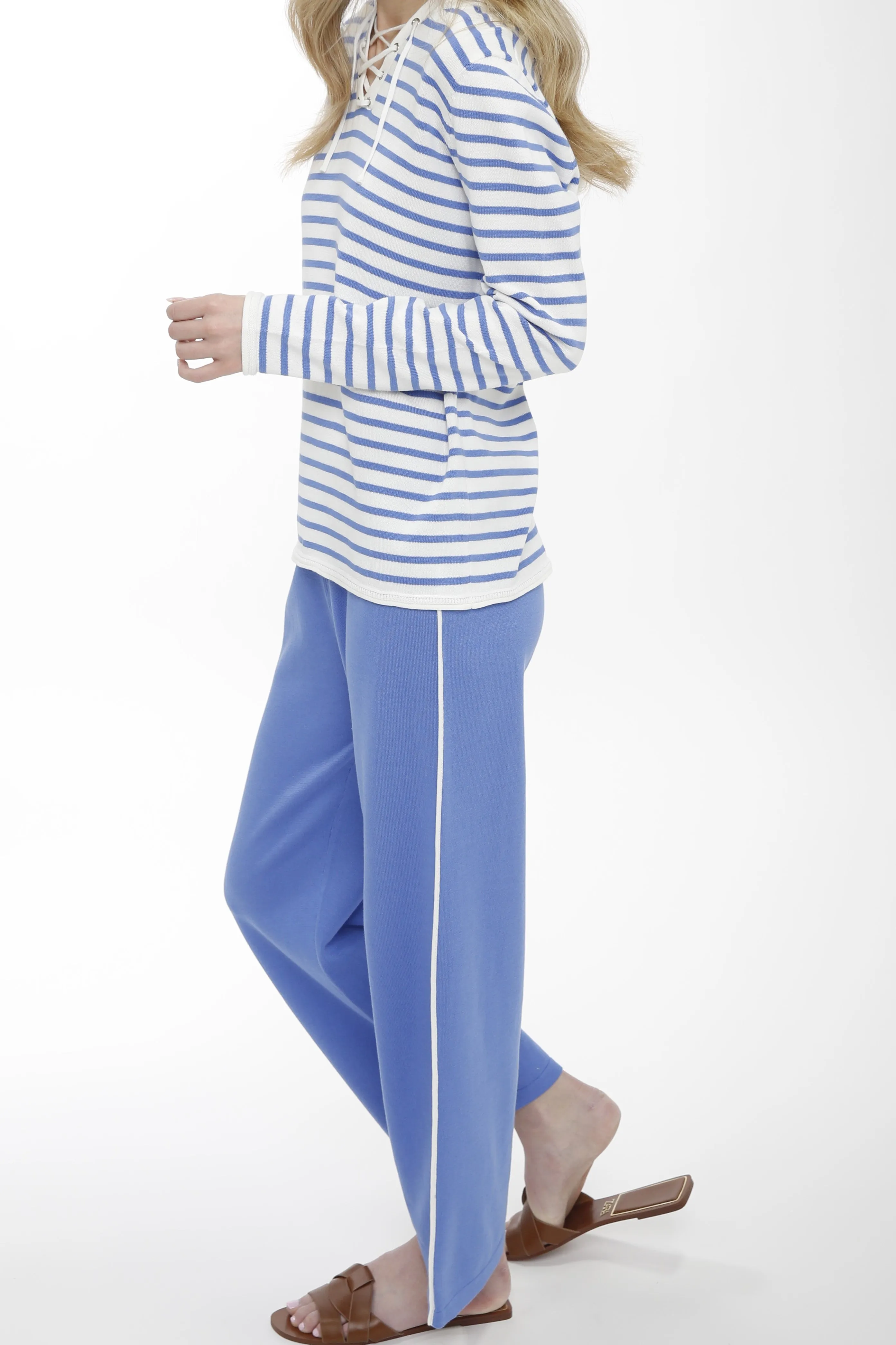 Sweat Pant with Contrast Side Piping sold by In Cashmere product image thumbnail 2