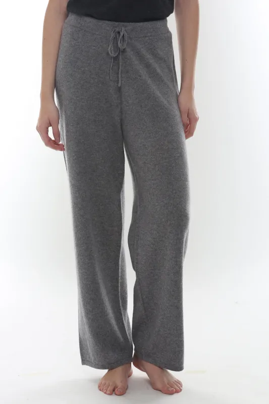 Cashmere Drawstring Wide Leg Pant made by In Cashmere