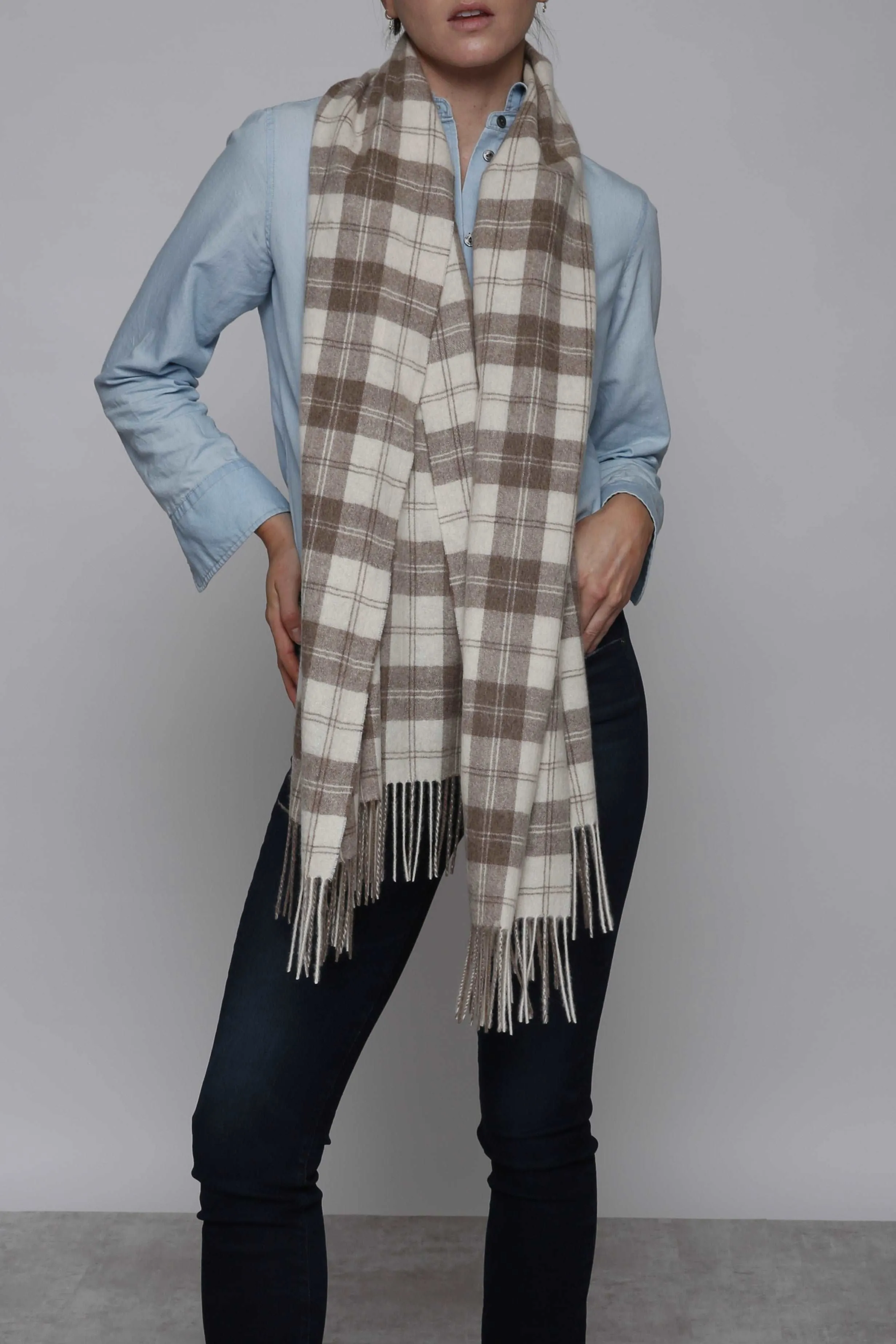 Woven Poncho Caplet Eco-Friendly Mongolian Cashmere sold by In Cashmere product image thumbnail 4