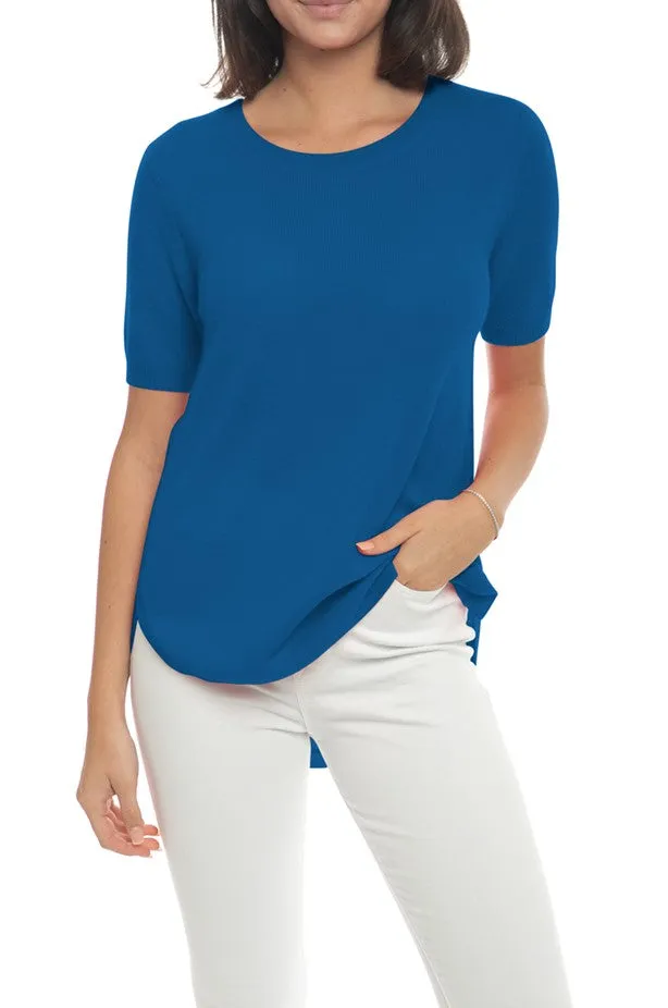 100% Cashmere Short Sleeve Crew Neck Tunic sold by In Cashmere product image thumbnail 4