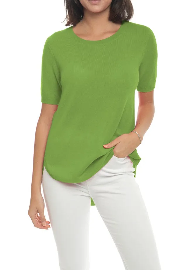 100% Cashmere Short Sleeve Crew Neck Tunic sold by In Cashmere product image thumbnail 5