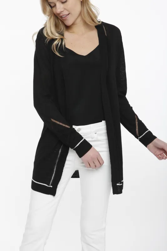Open Long Cardigan made by In Cashmere
