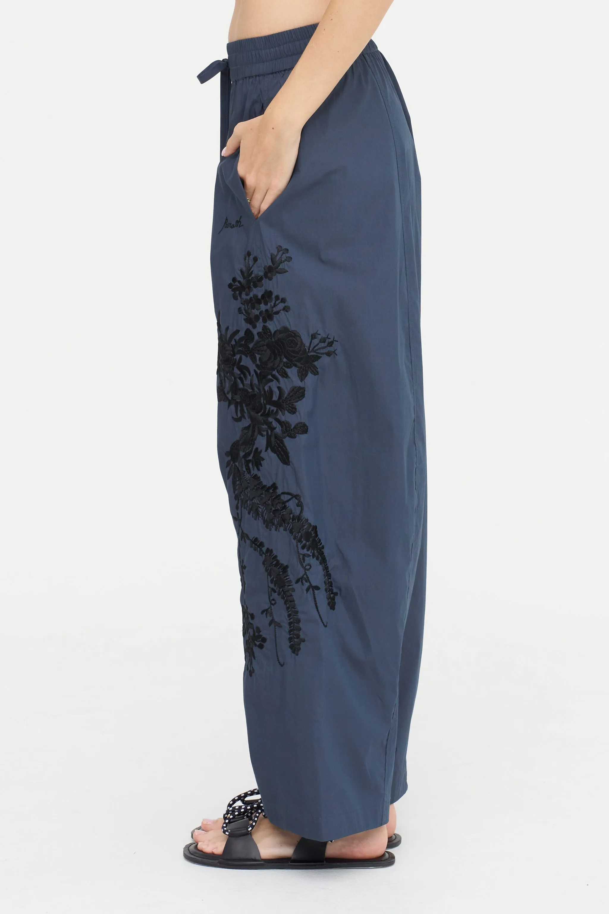 Embroidered Trouser, Blue sold by Kick Pleat product image thumbnail 3