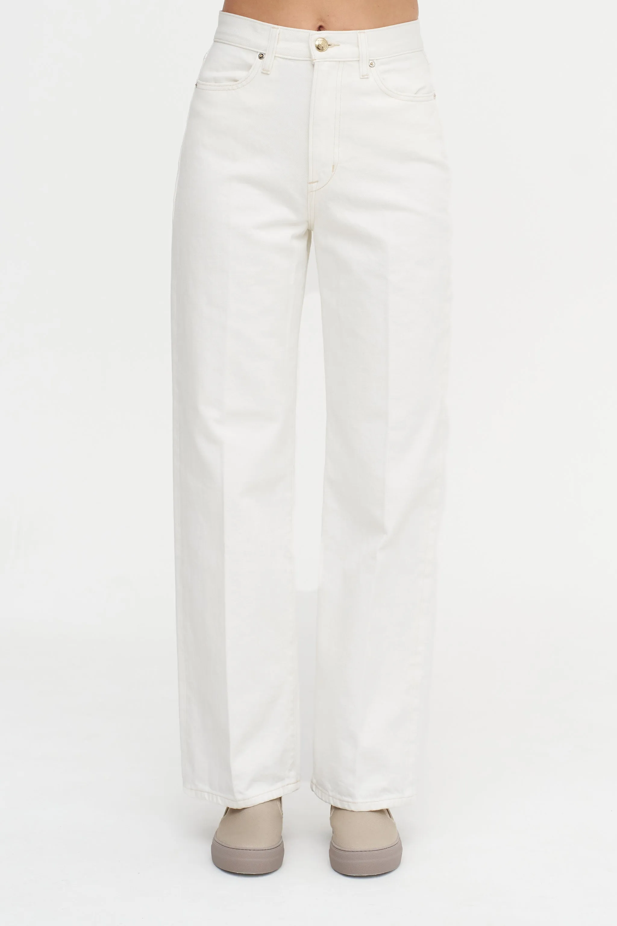 The Quinn Selvedge Jean, White sold by Kick Pleat product image thumbnail 2