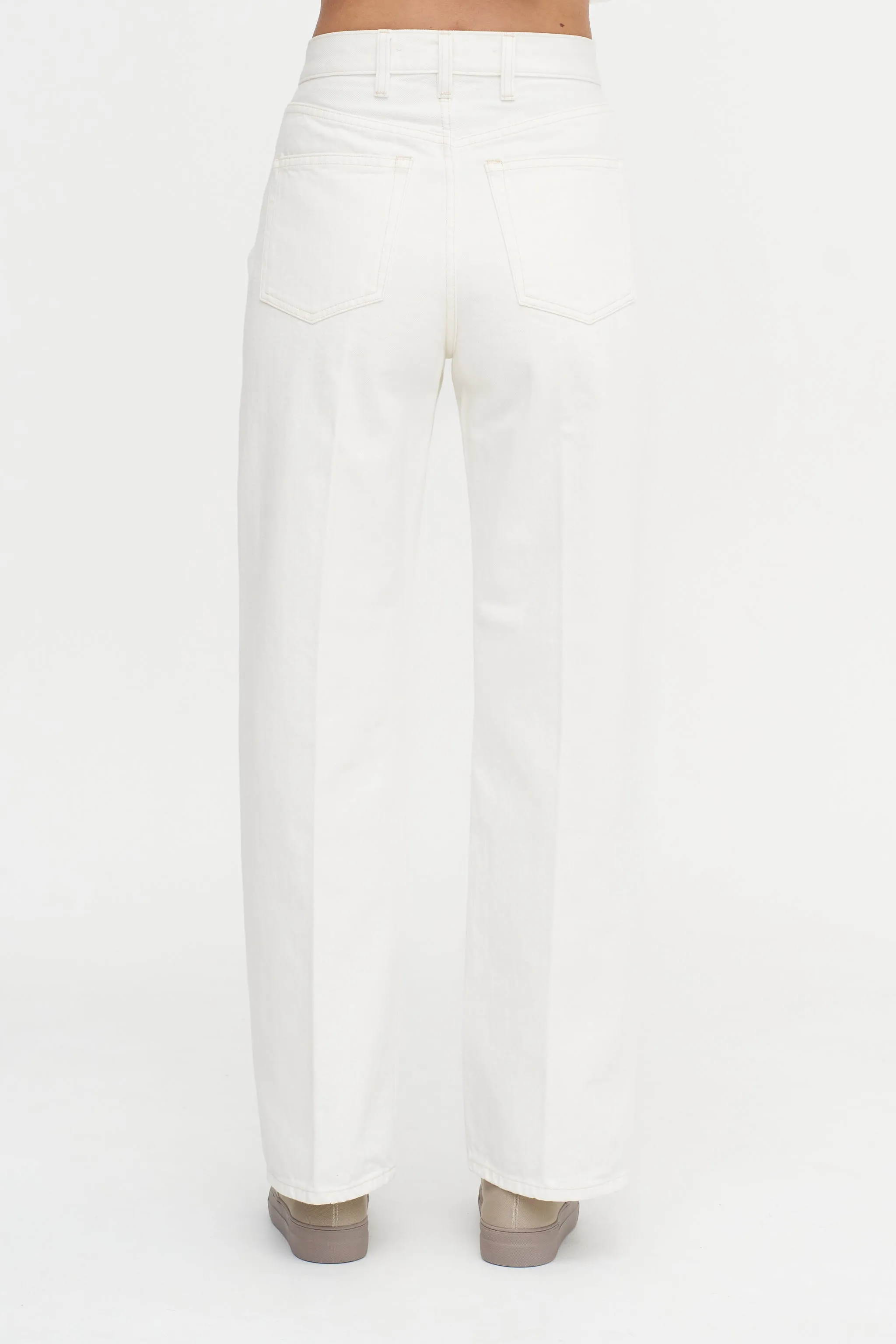 The Quinn Selvedge Jean, White sold by Kick Pleat product image thumbnail 4