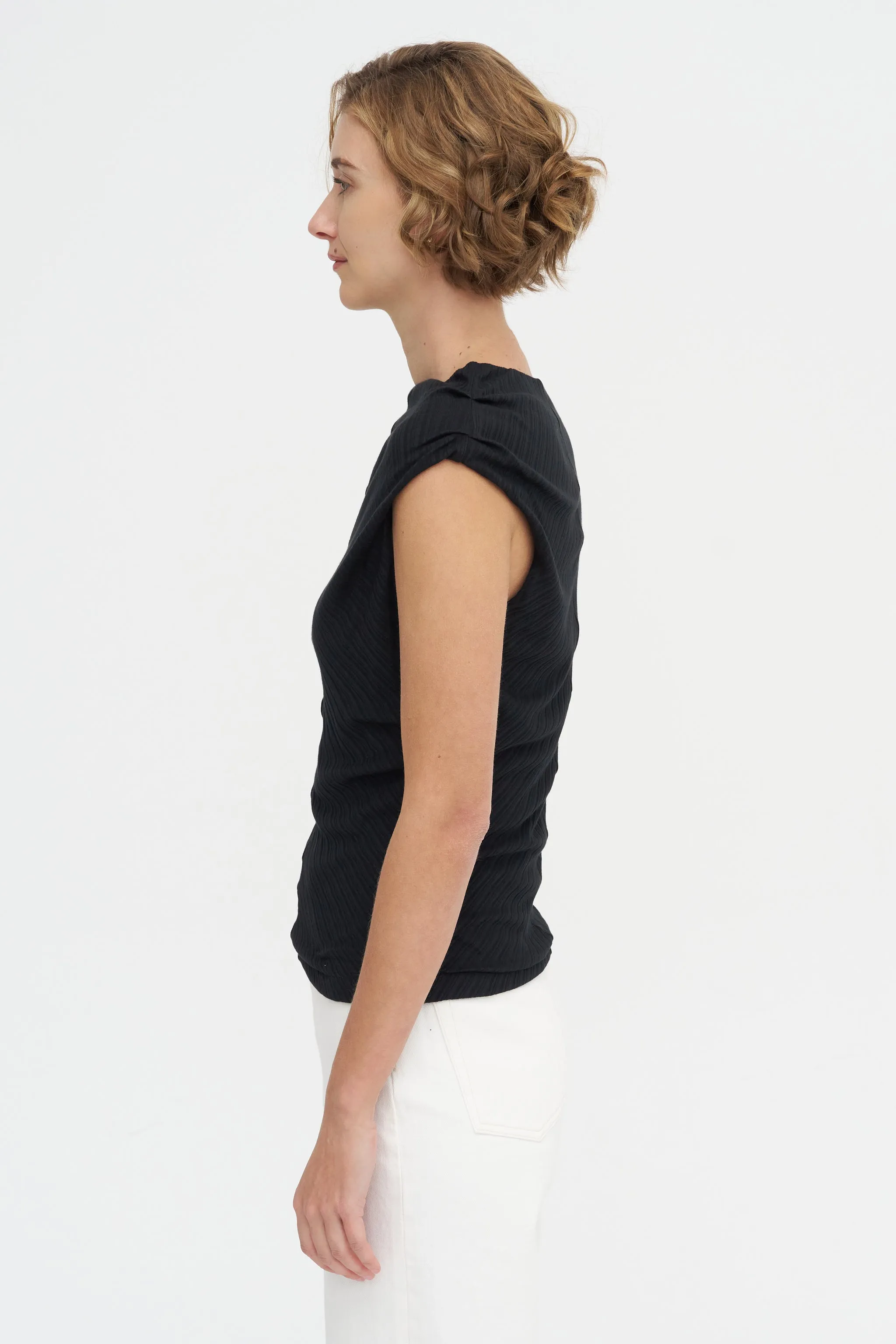 The Toga Sleeveless, Black sold by Kick Pleat product image thumbnail 3