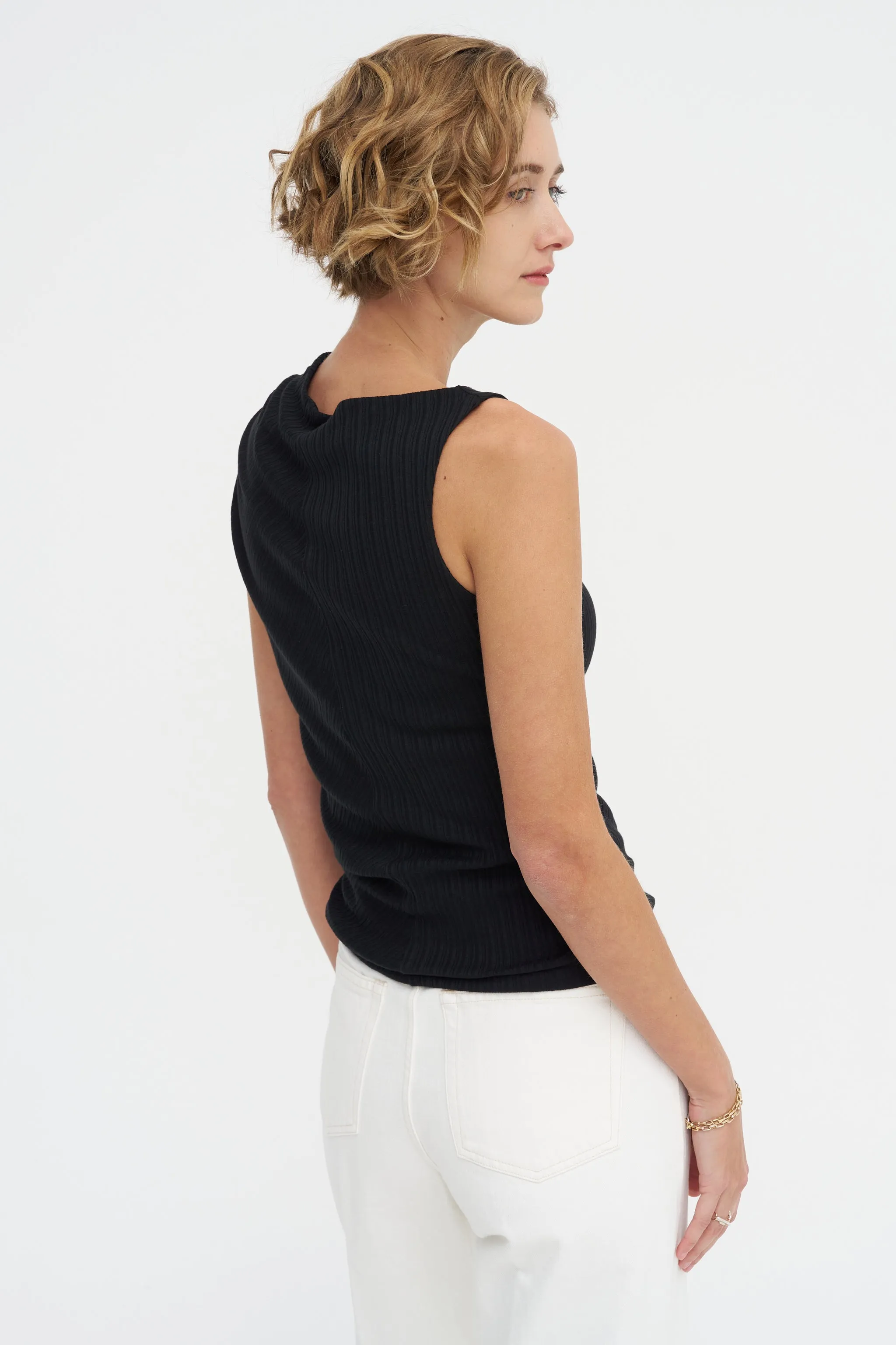 The Toga Sleeveless, Black sold by Kick Pleat product image thumbnail 5