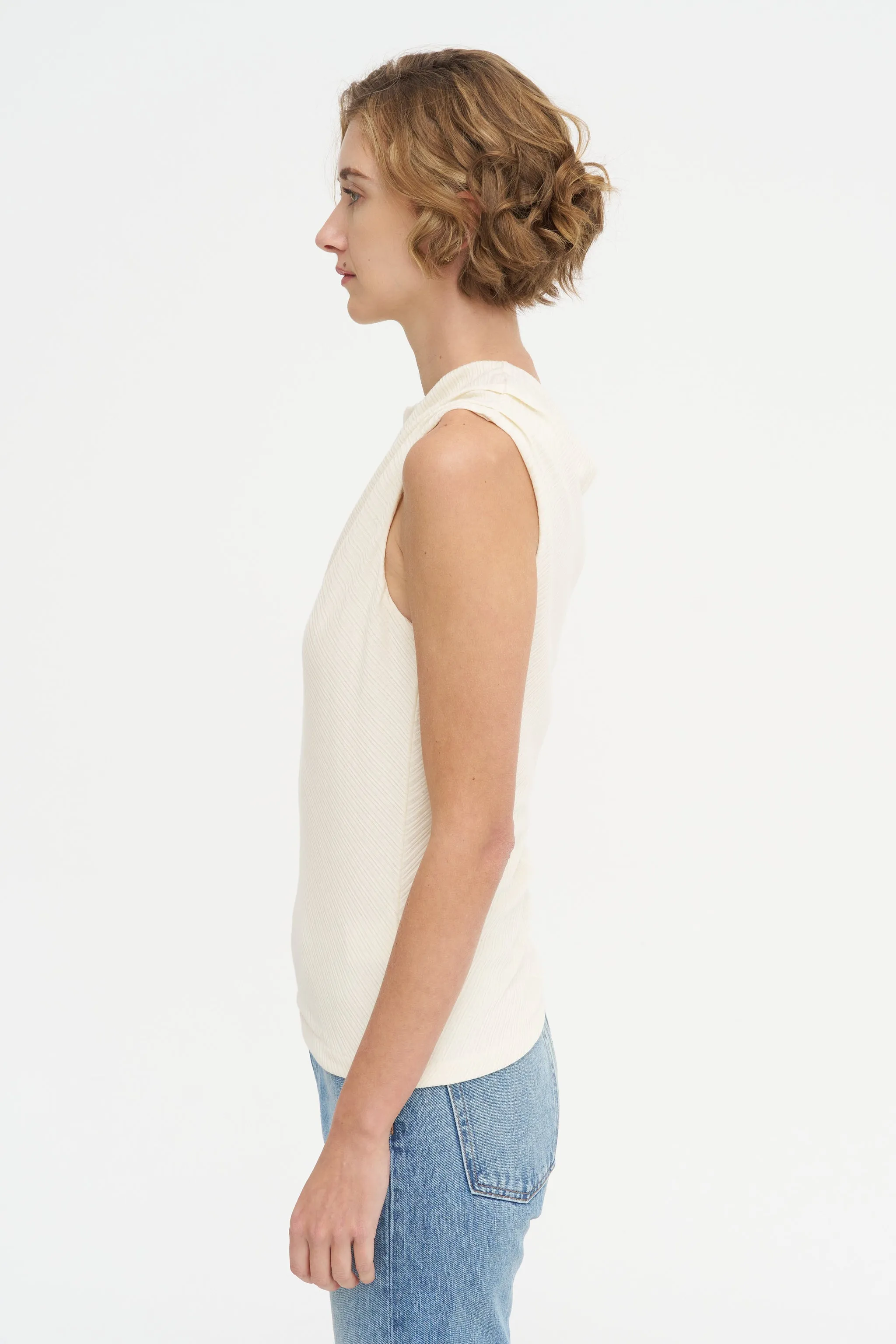 The Toga Sleeveless, Vanilla sold by Kick Pleat product image thumbnail 3