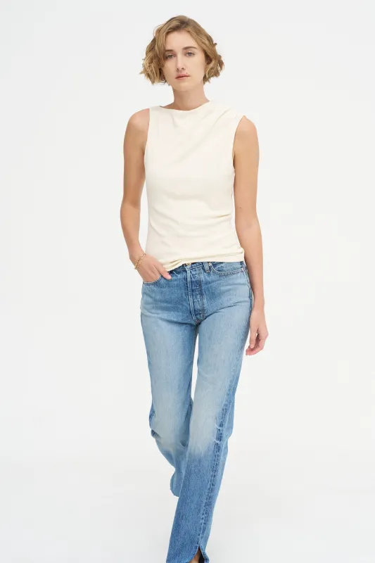 The Toga Sleeveless, Vanilla sold by Kick Pleat