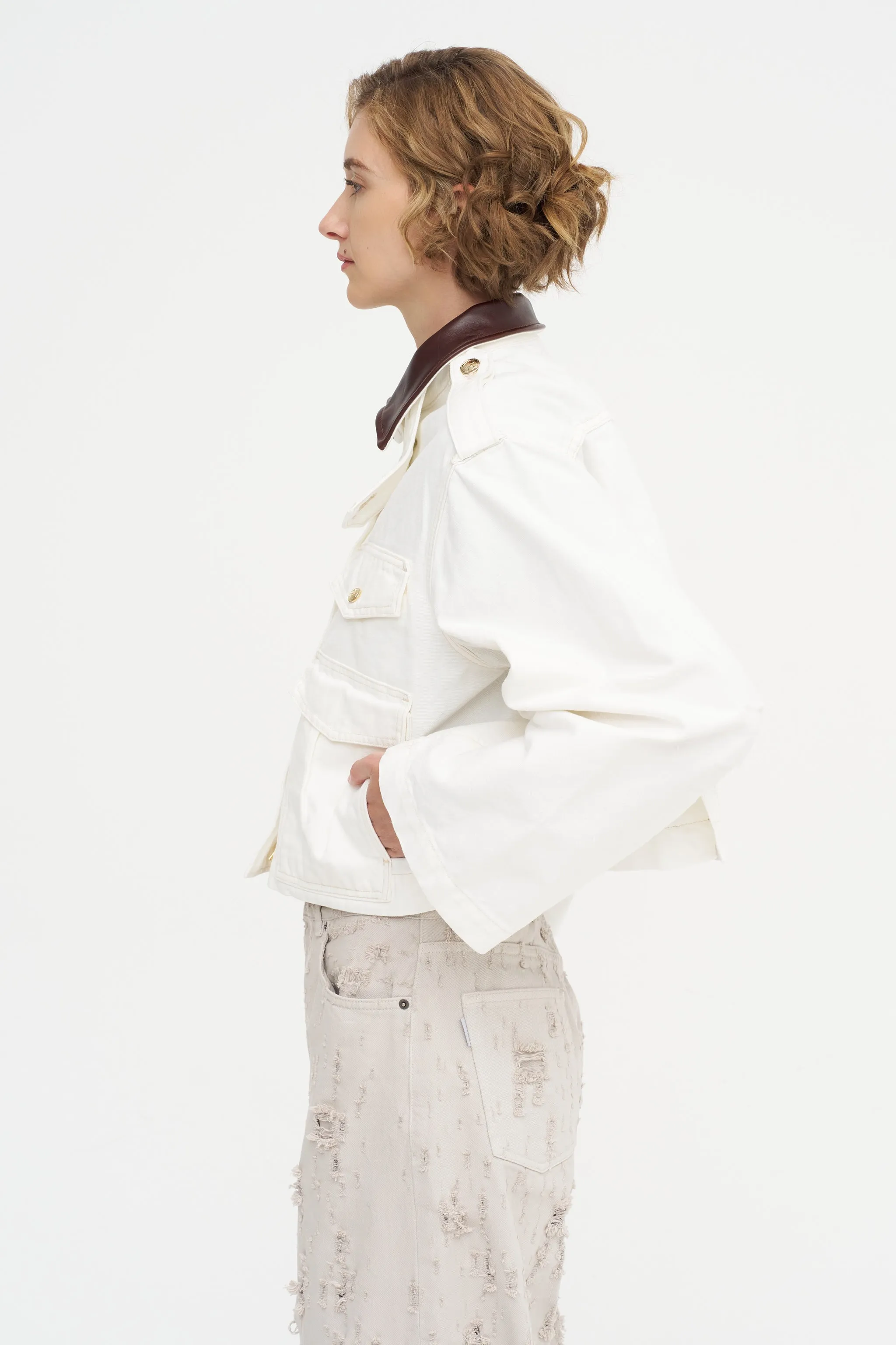 The Henderson Jacket, White sold by Kick Pleat product image thumbnail 3