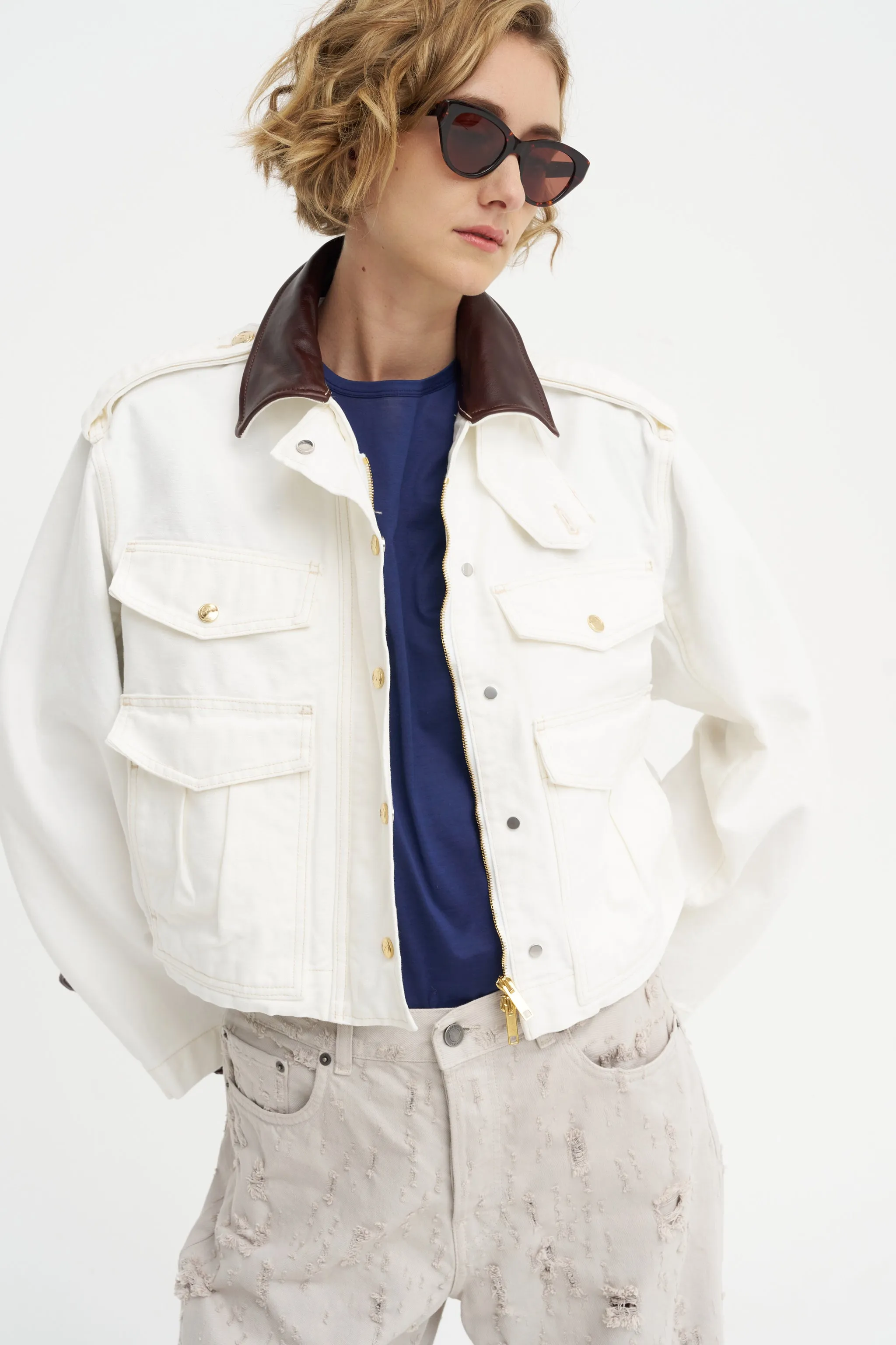 The Henderson Jacket, White sold by Kick Pleat product image thumbnail 5