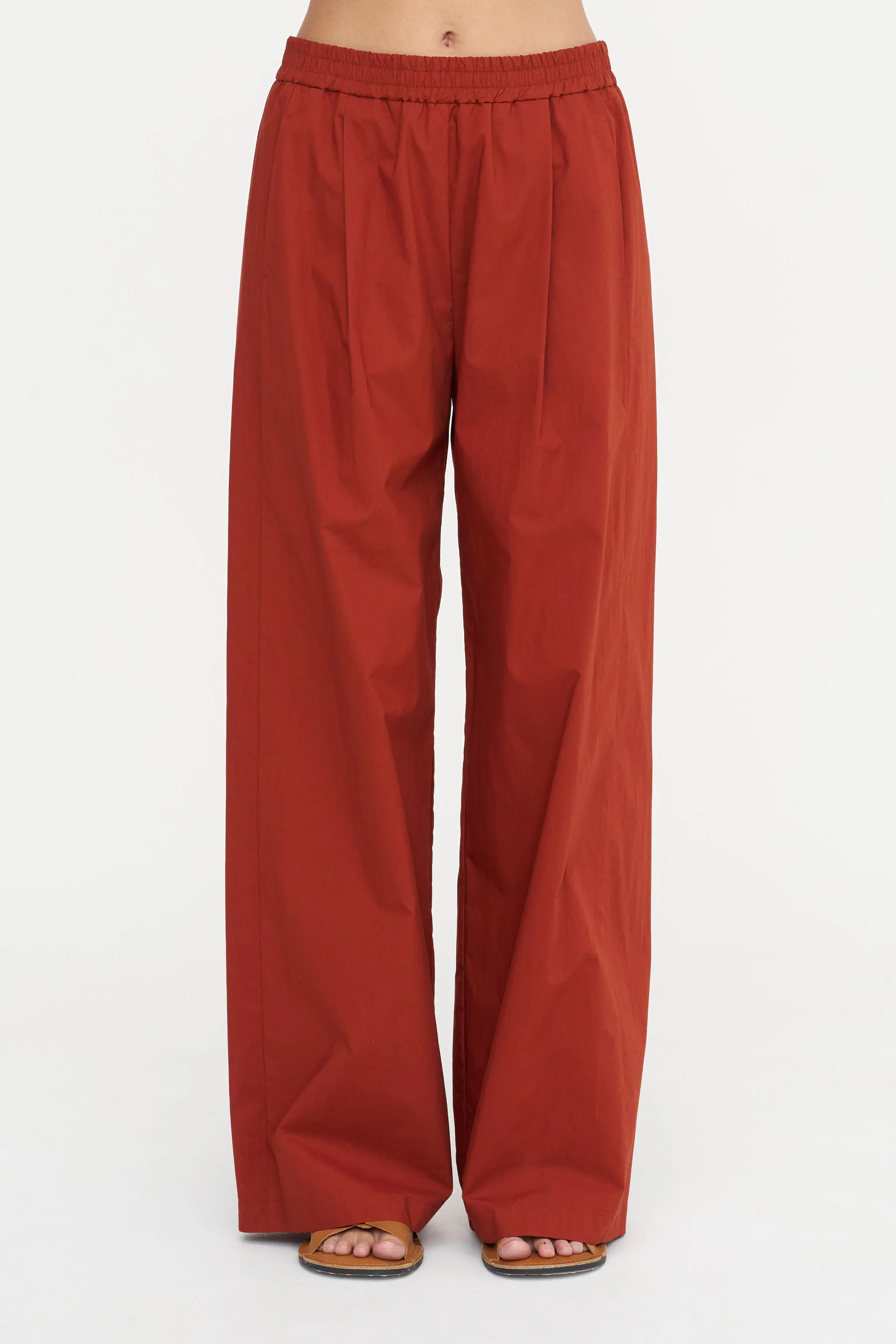 Poplin Pants, Red Earth sold by Kick Pleat product image thumbnail 2