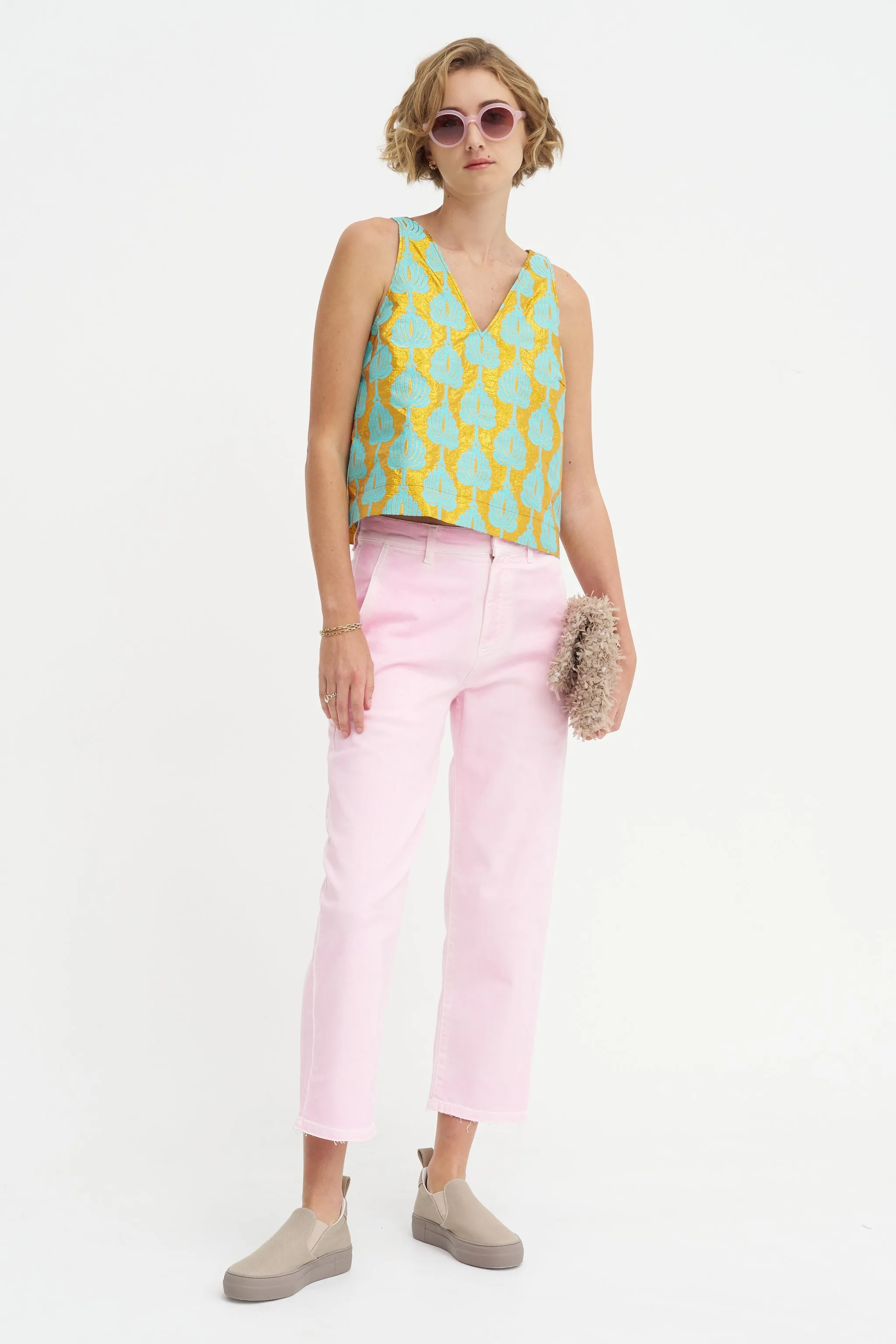 Denim Chinos, Fairy Floss sold by Kick Pleat product image thumbnail 5