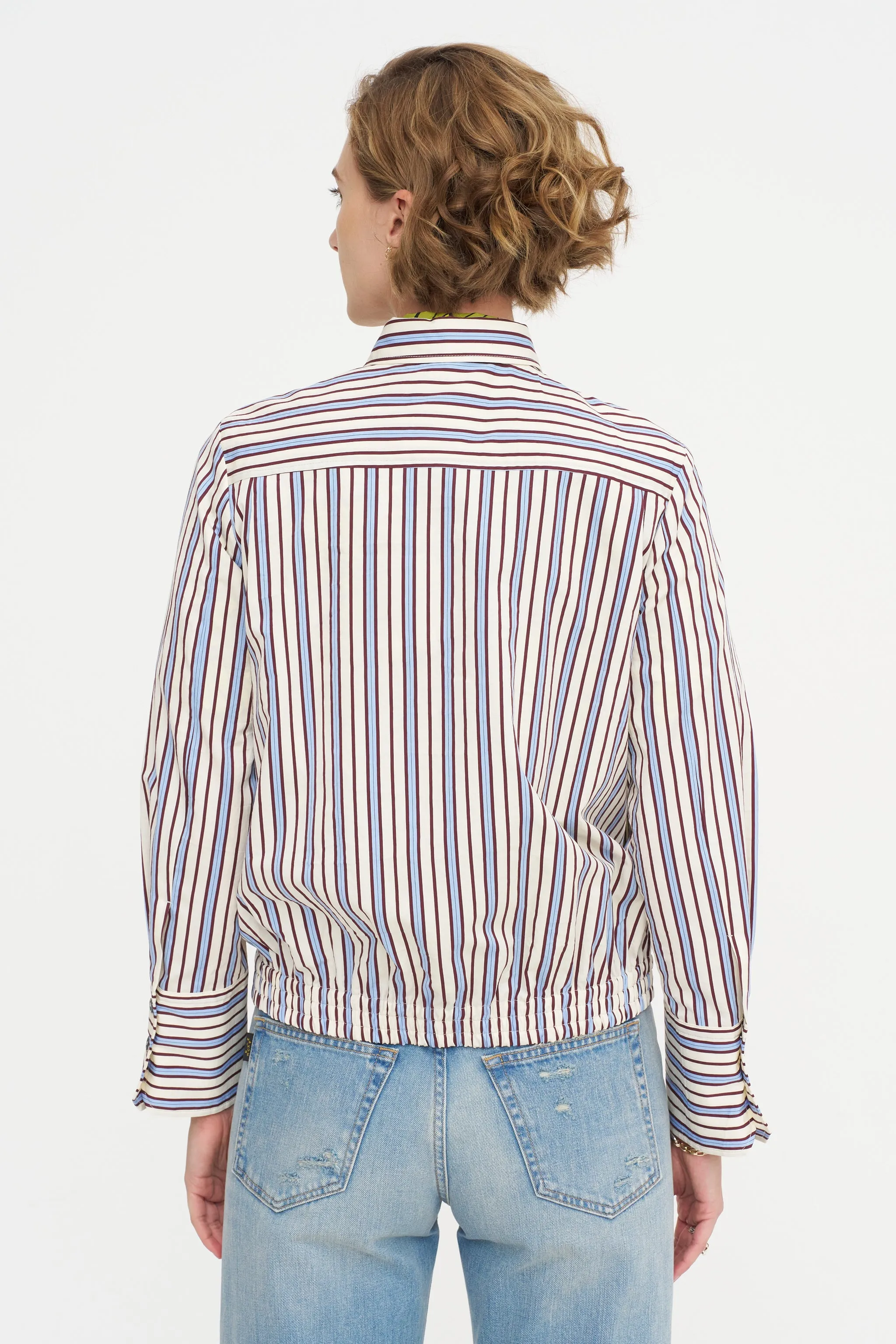 Fancy Stripe Shirt, Baltic Blue sold by Kick Pleat product image thumbnail 4