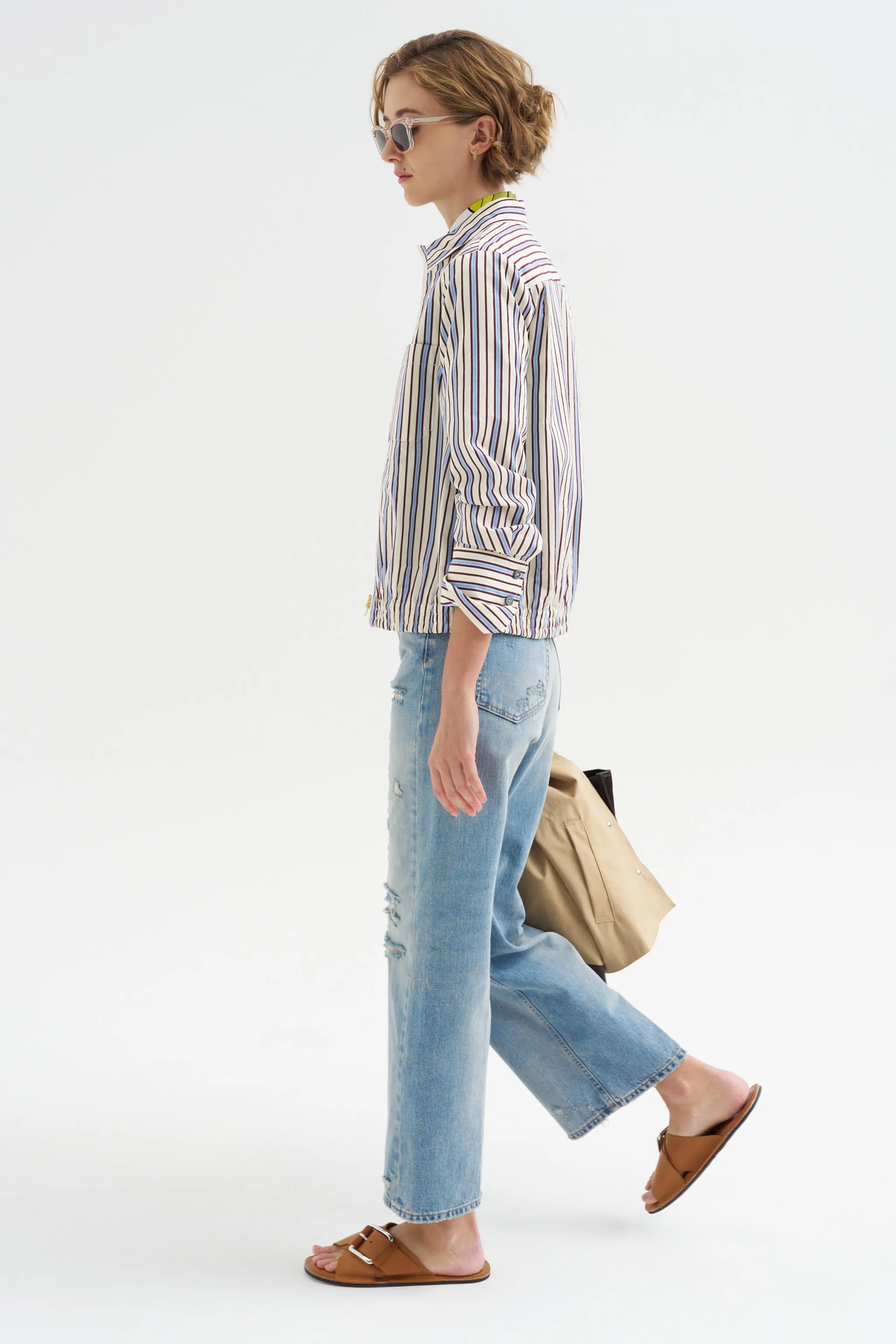 Fancy Stripe Shirt, Baltic Blue sold by Kick Pleat product image thumbnail 5