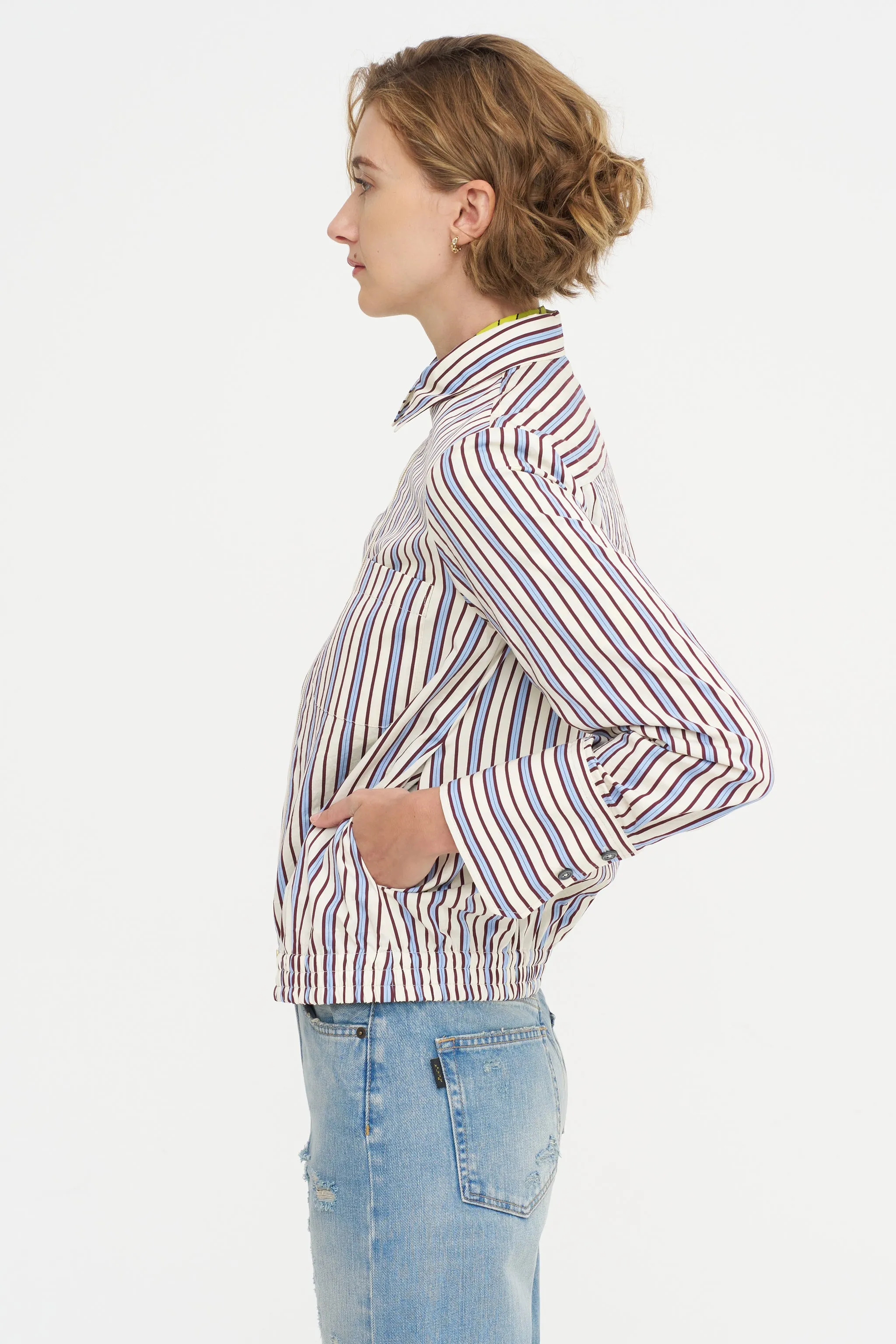Fancy Stripe Shirt, Baltic Blue sold by Kick Pleat product image thumbnail 3