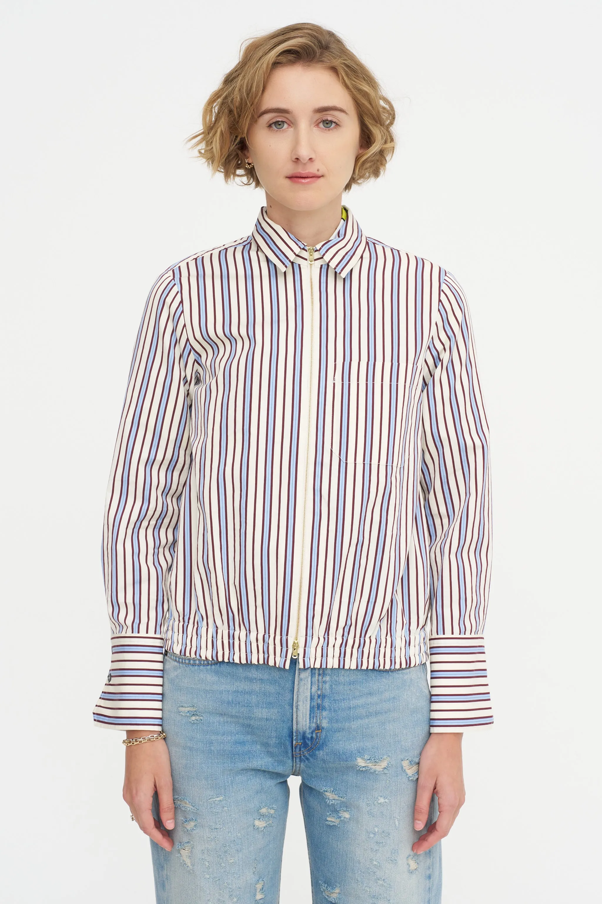Fancy Stripe Shirt, Baltic Blue sold by Kick Pleat product image thumbnail 2