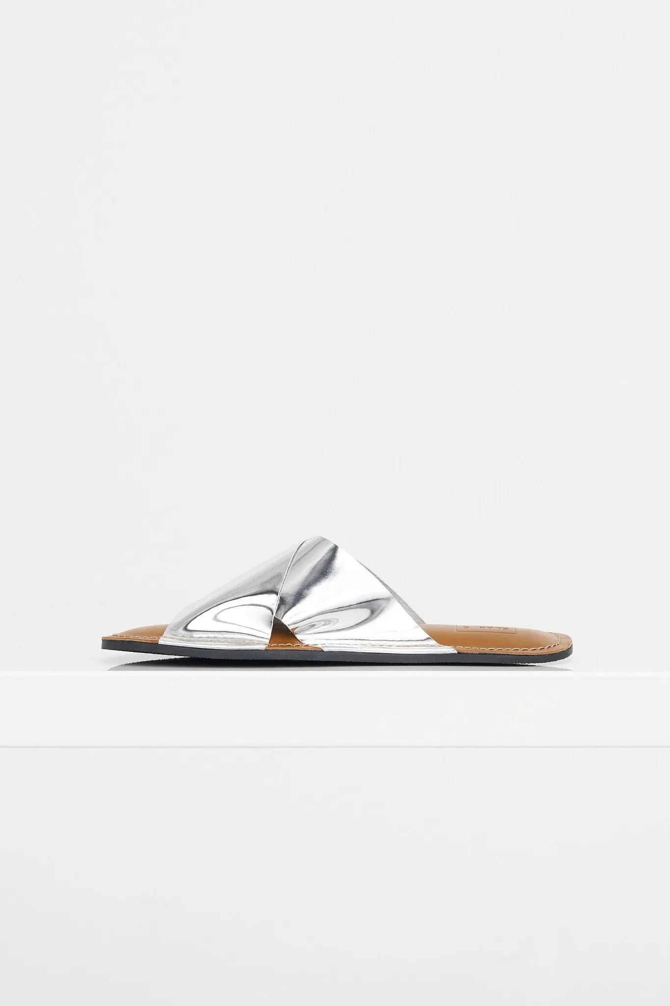 Flat Sandal, Silver sold by Kick Pleat product image thumbnail 2