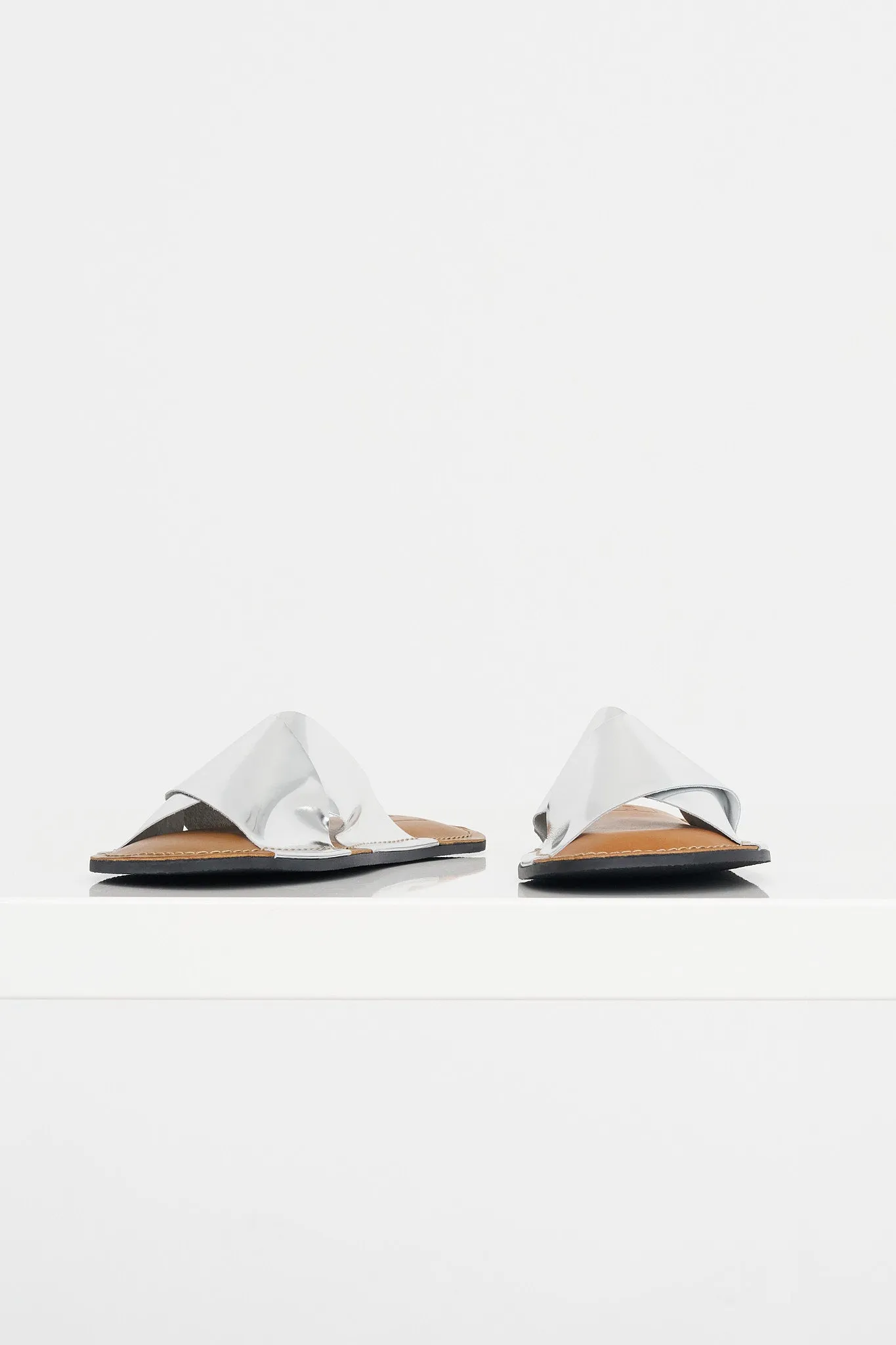 Flat Sandal, Silver sold by Kick Pleat product image thumbnail 4