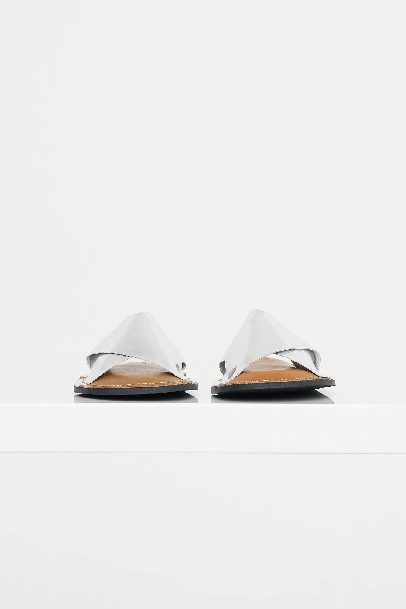 Flat Sandal, Silver sold by Kick Pleat product image thumbnail 3