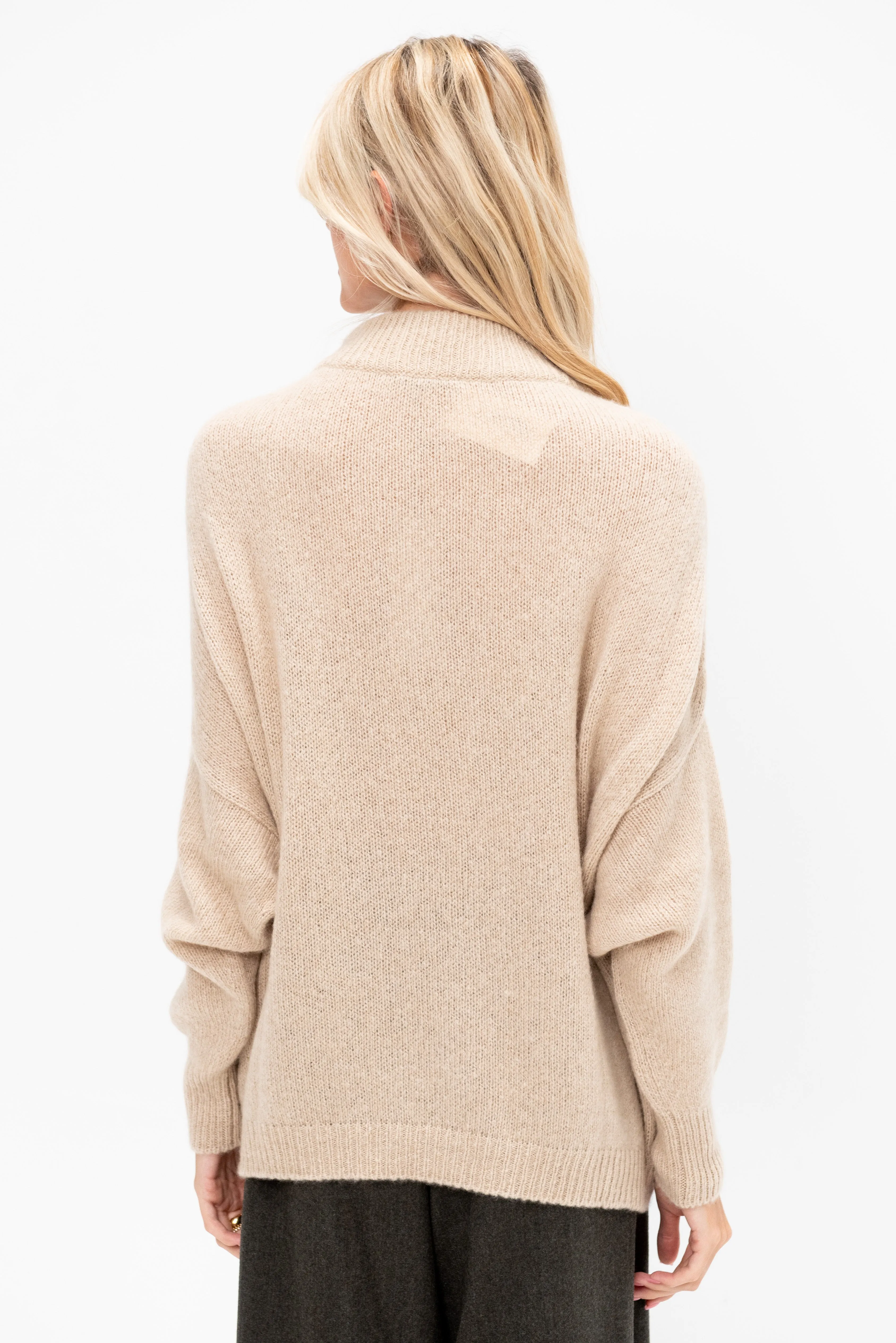 Crew Neck Kimono Sleeve Sweater sold by Kick Pleat product image thumbnail 5