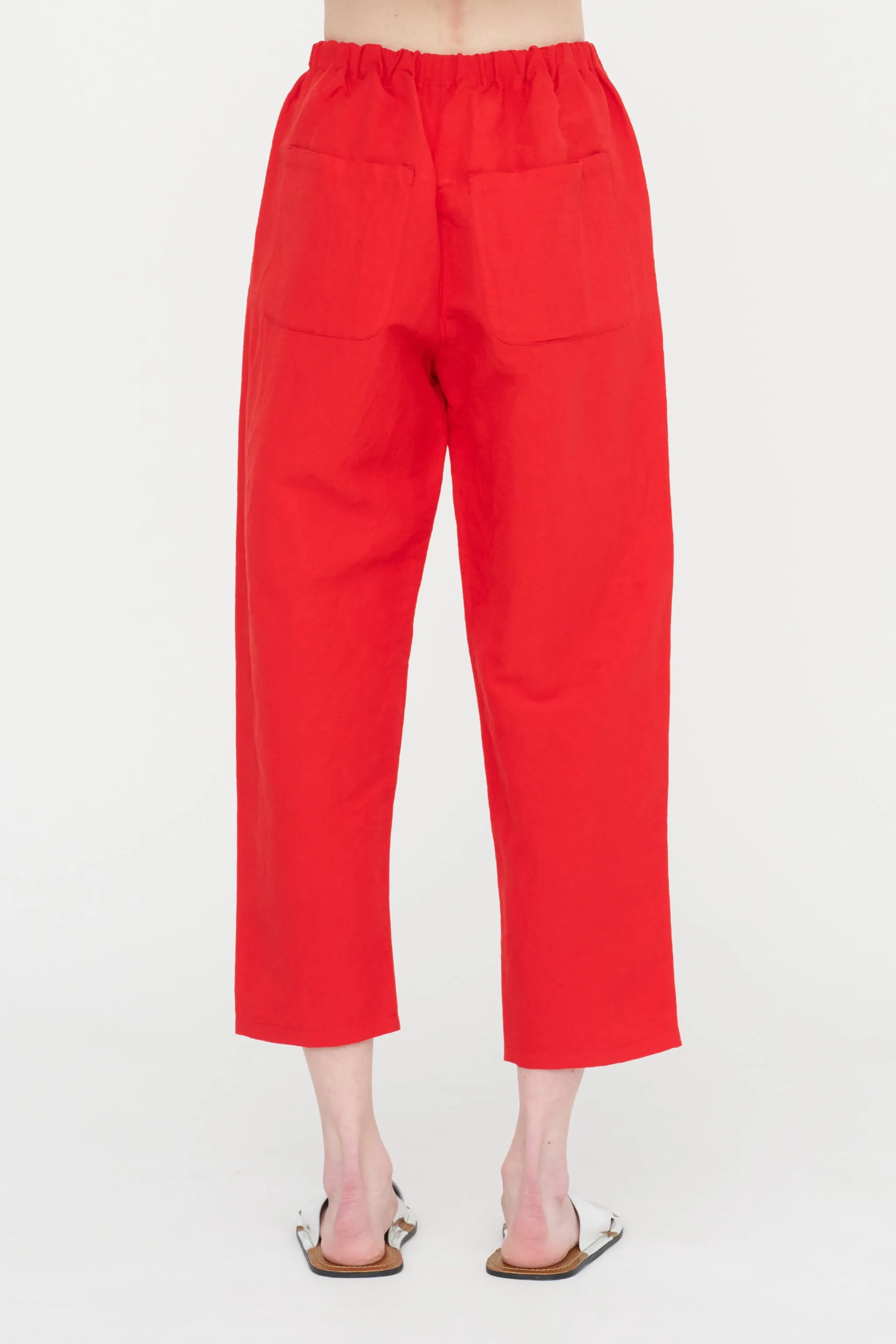 Elastic Waist Pants, Pomegranate sold by Kick Pleat product image thumbnail 5