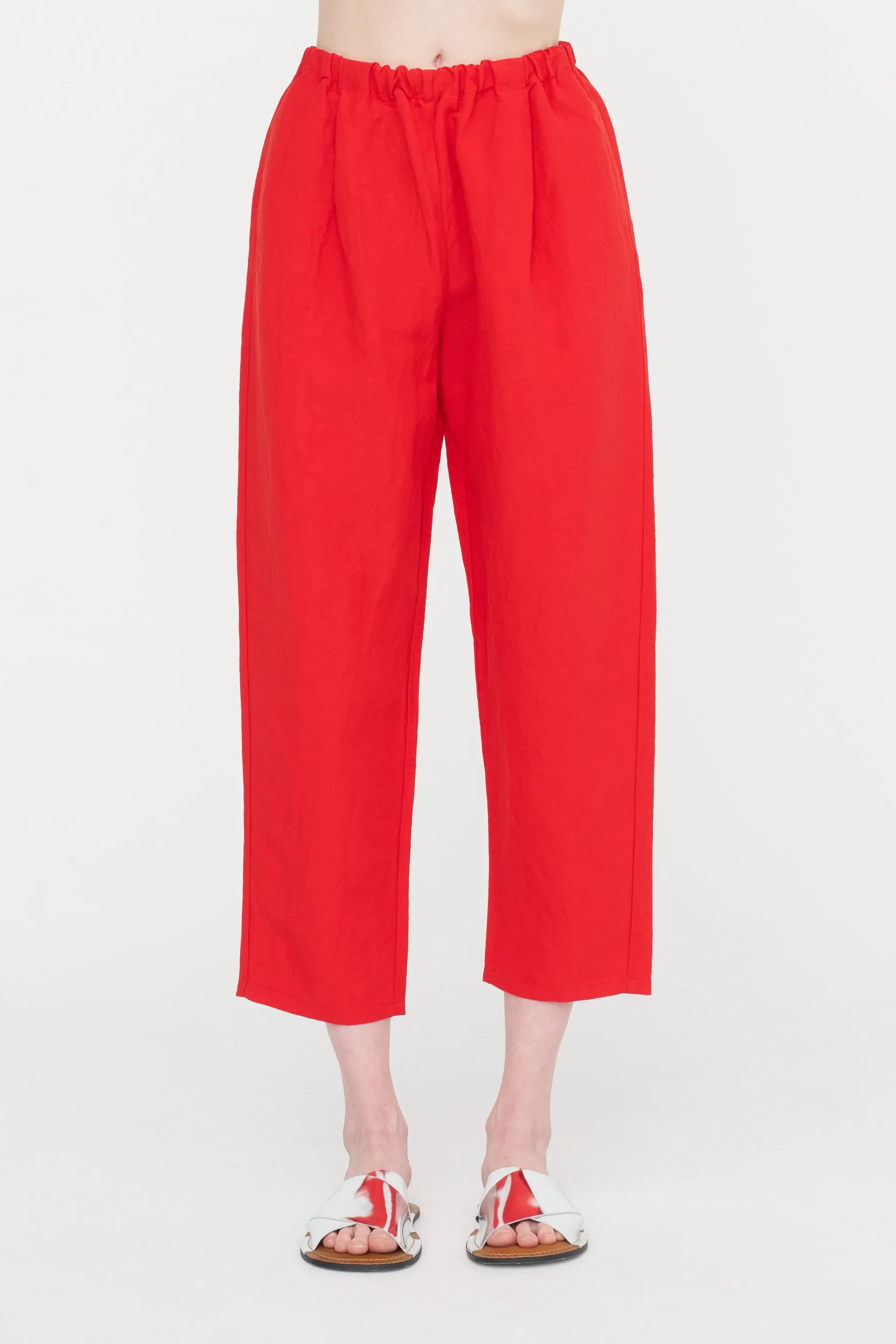 Elastic Waist Pants, Pomegranate sold by Kick Pleat product image thumbnail 3