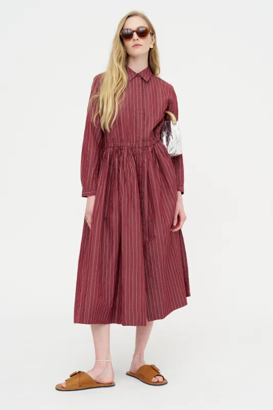 Panzi Dress - Cotsilk, Wine made by Casey Casey