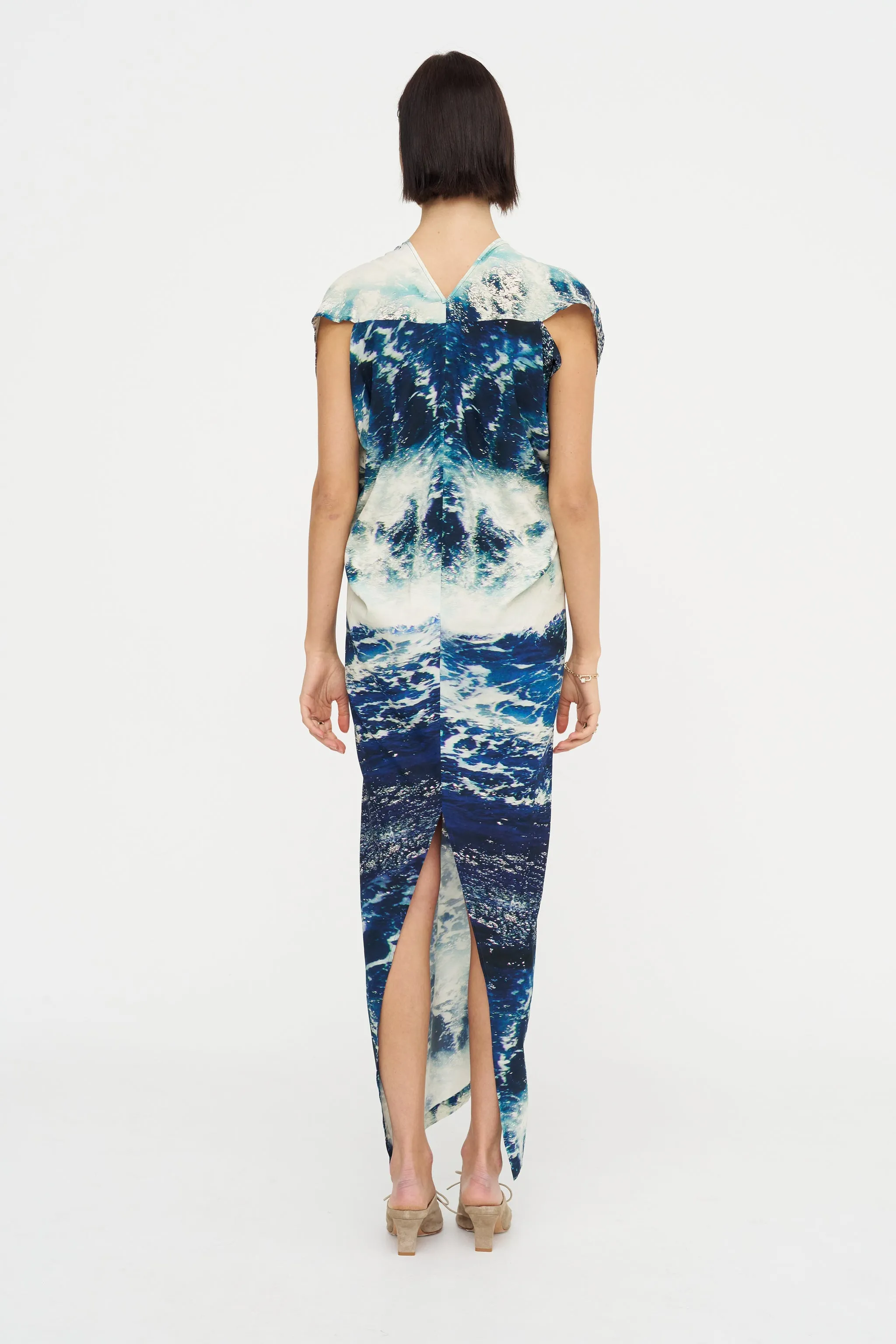 Long Issa Dress, Multi sold by Kick Pleat product image thumbnail 4