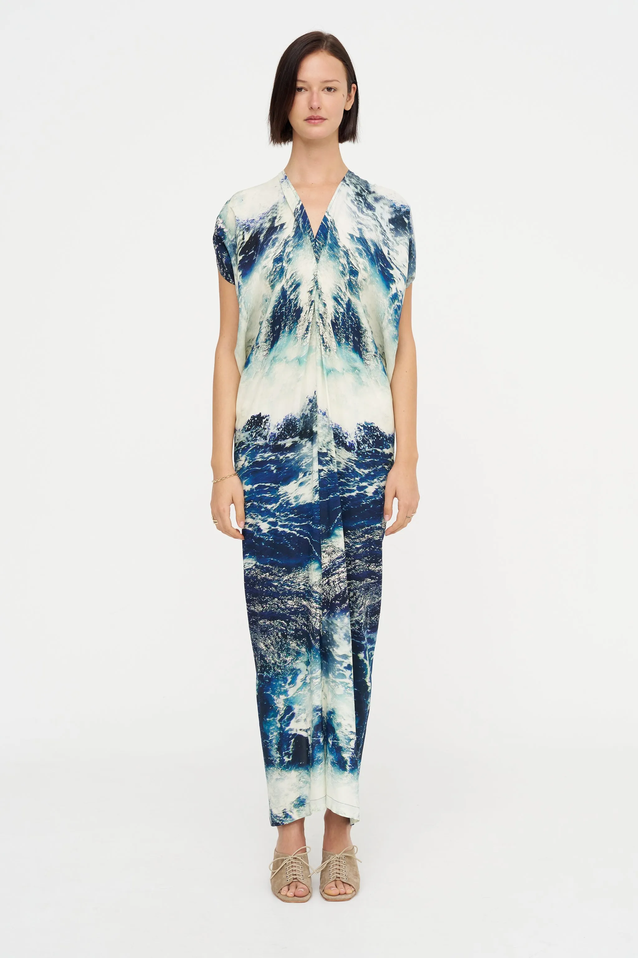 Long Issa Dress, Multi sold by Kick Pleat product image thumbnail 2