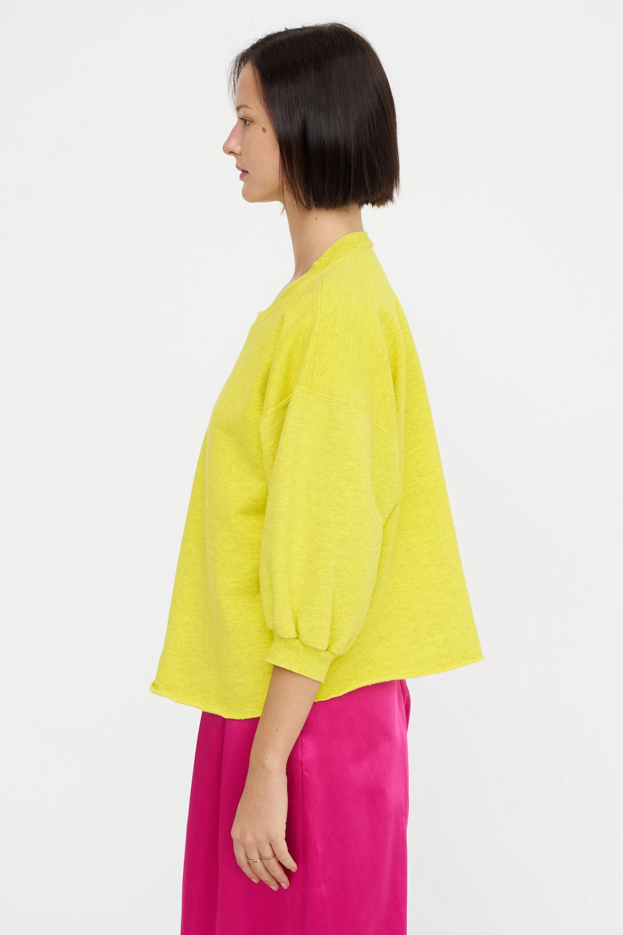 Fond Sweatshirt, Citron sold by Kick Pleat product image thumbnail 3