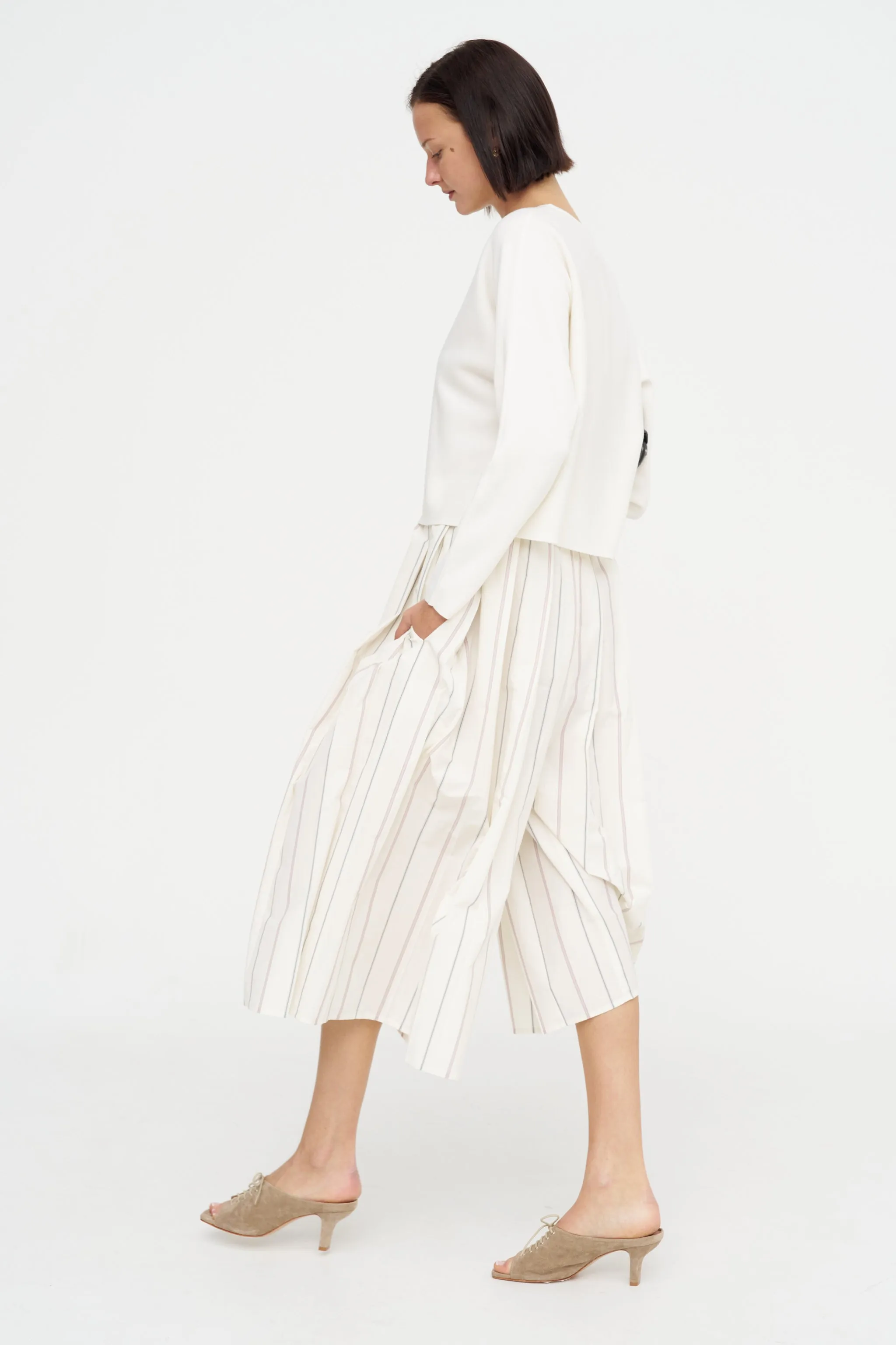 Boatneck Sweater, Fleur De Sel sold by Kick Pleat product image thumbnail 5