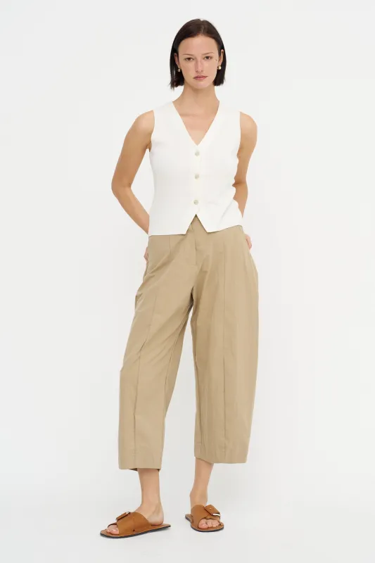 V-Neck Vest, Fleur De Sel sold by Kick Pleat