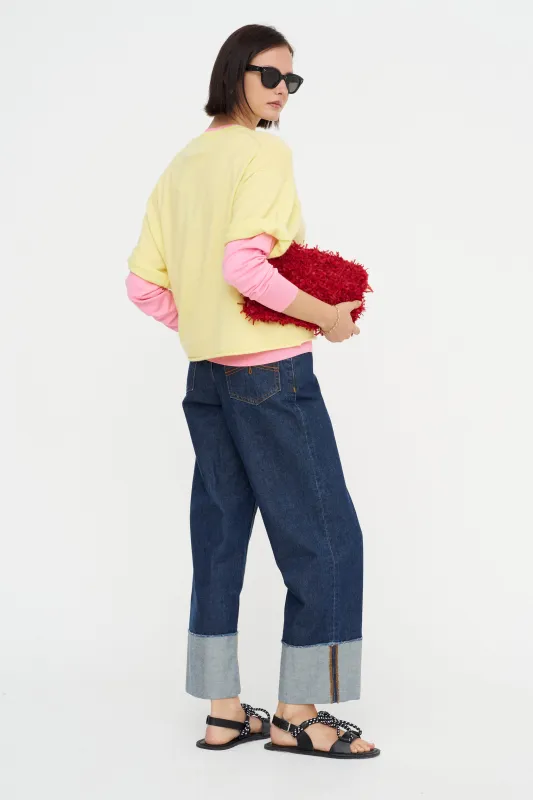 Rolled Trims Top, Lemon Juice sold by Kick Pleat