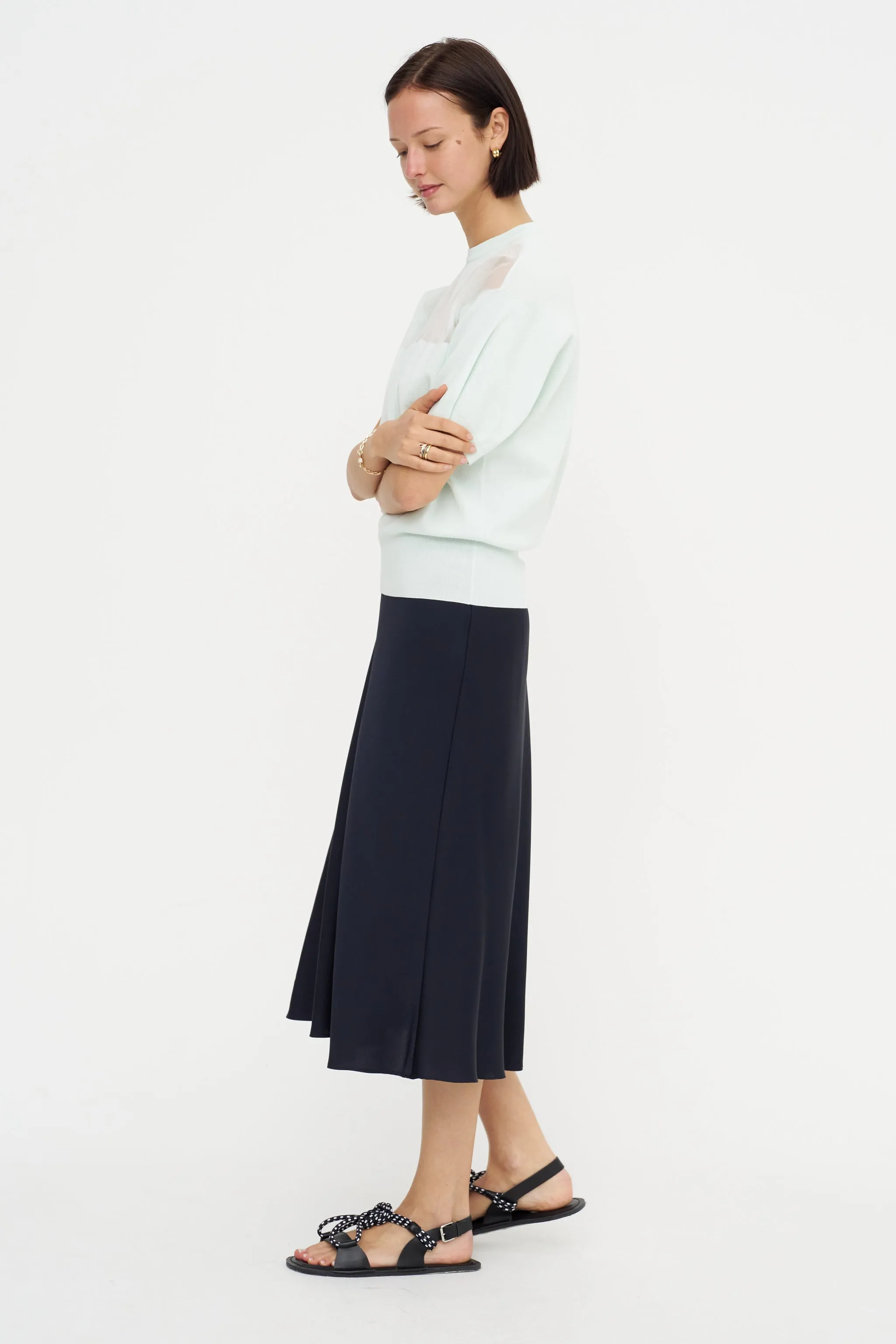 Slip Skirt, Deep Night sold by Kick Pleat