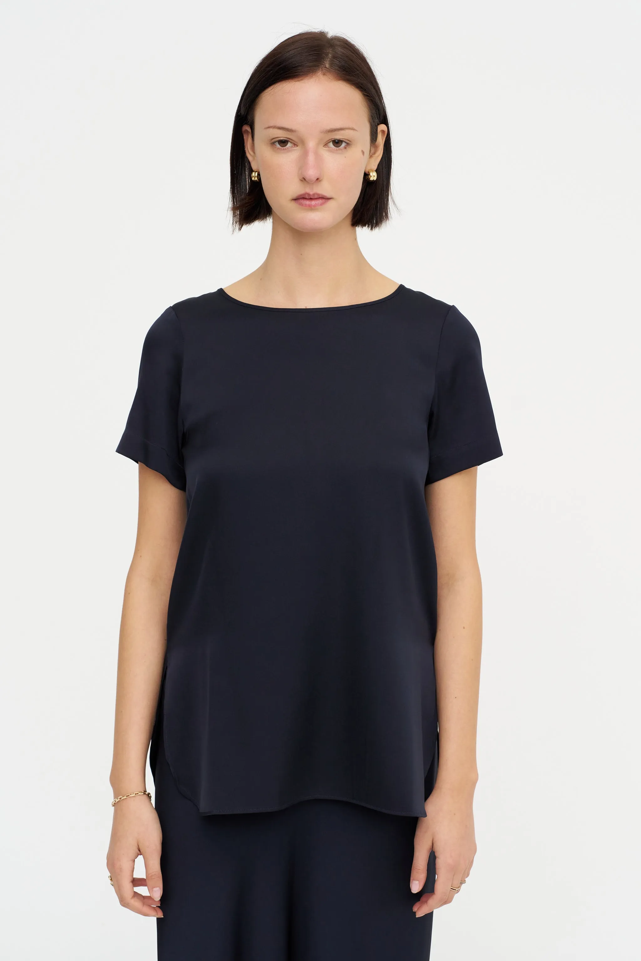 Scoop Hemline Top, Deep Night sold by Kick Pleat product image thumbnail 2