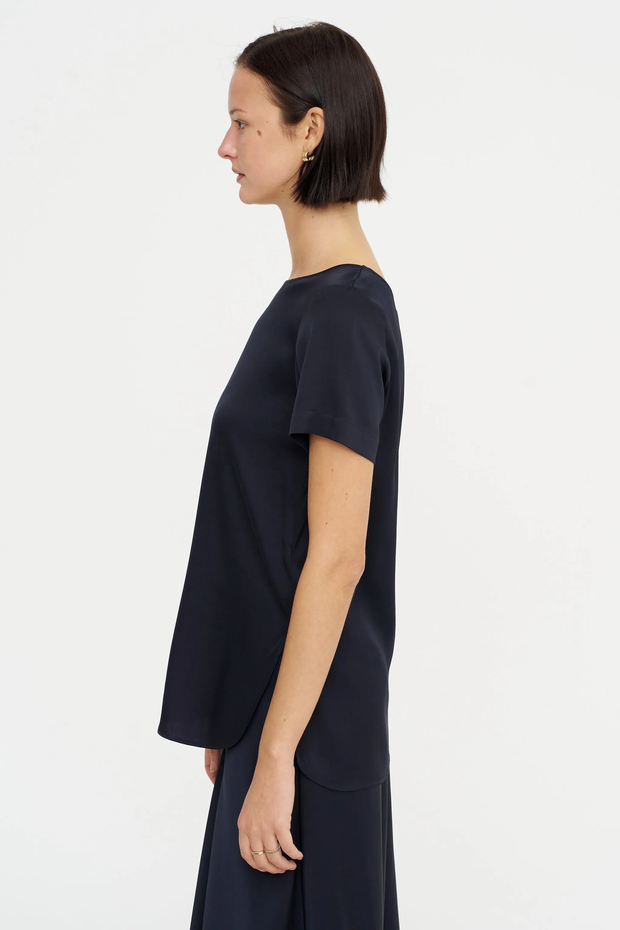 Scoop Hemline Top, Deep Night sold by Kick Pleat product image thumbnail 3