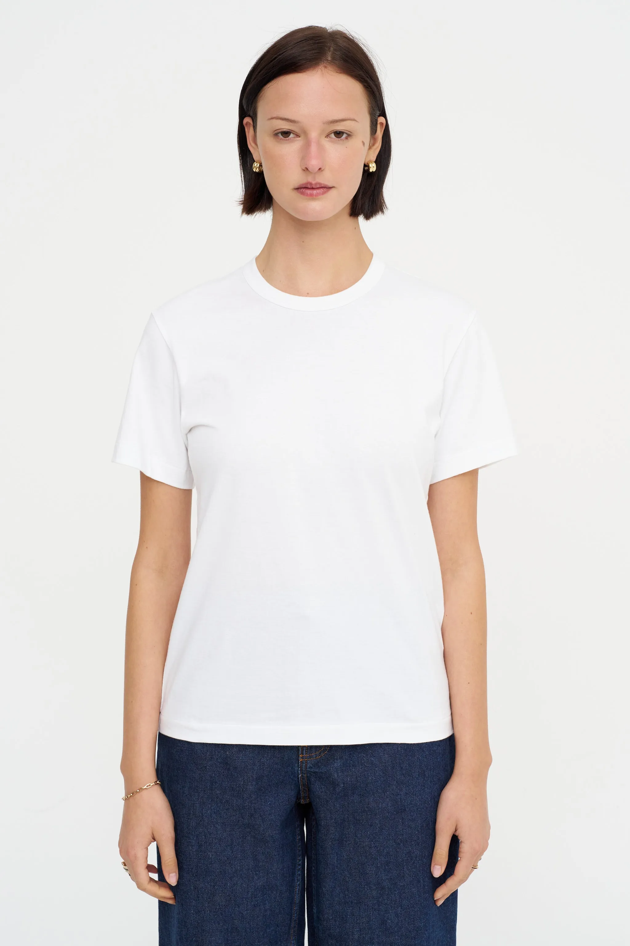 T-Shirt, White sold by Kick Pleat