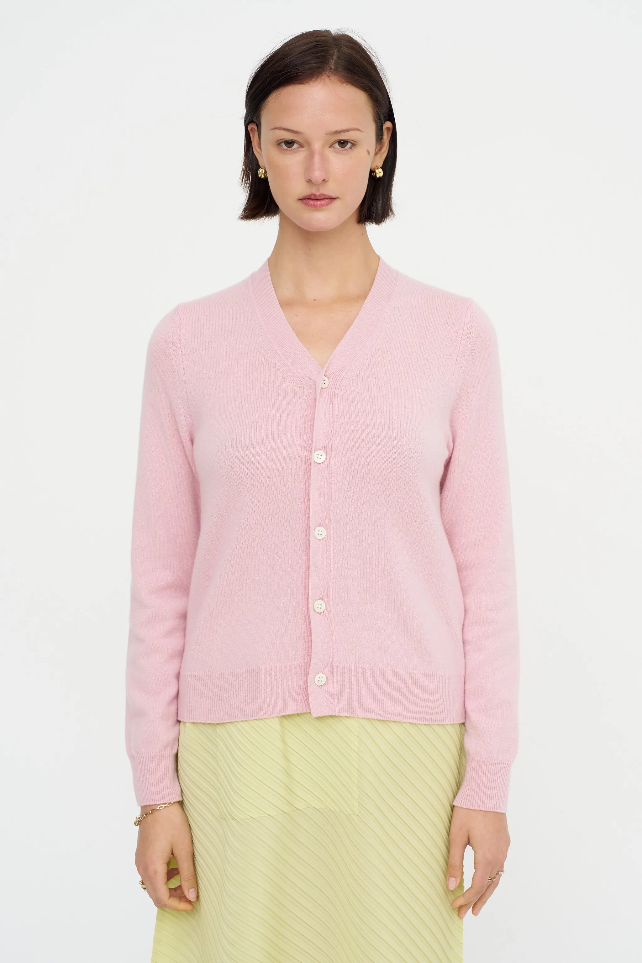 Long Sleeve Cardigan, Pink sold by Kick Pleat product image thumbnail 3