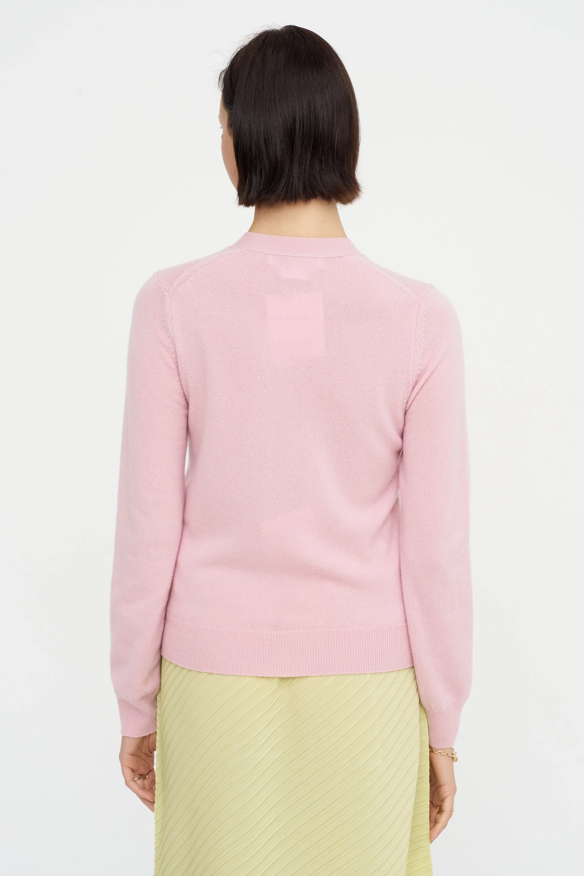 Long Sleeve Cardigan, Pink sold by Kick Pleat product image thumbnail 5