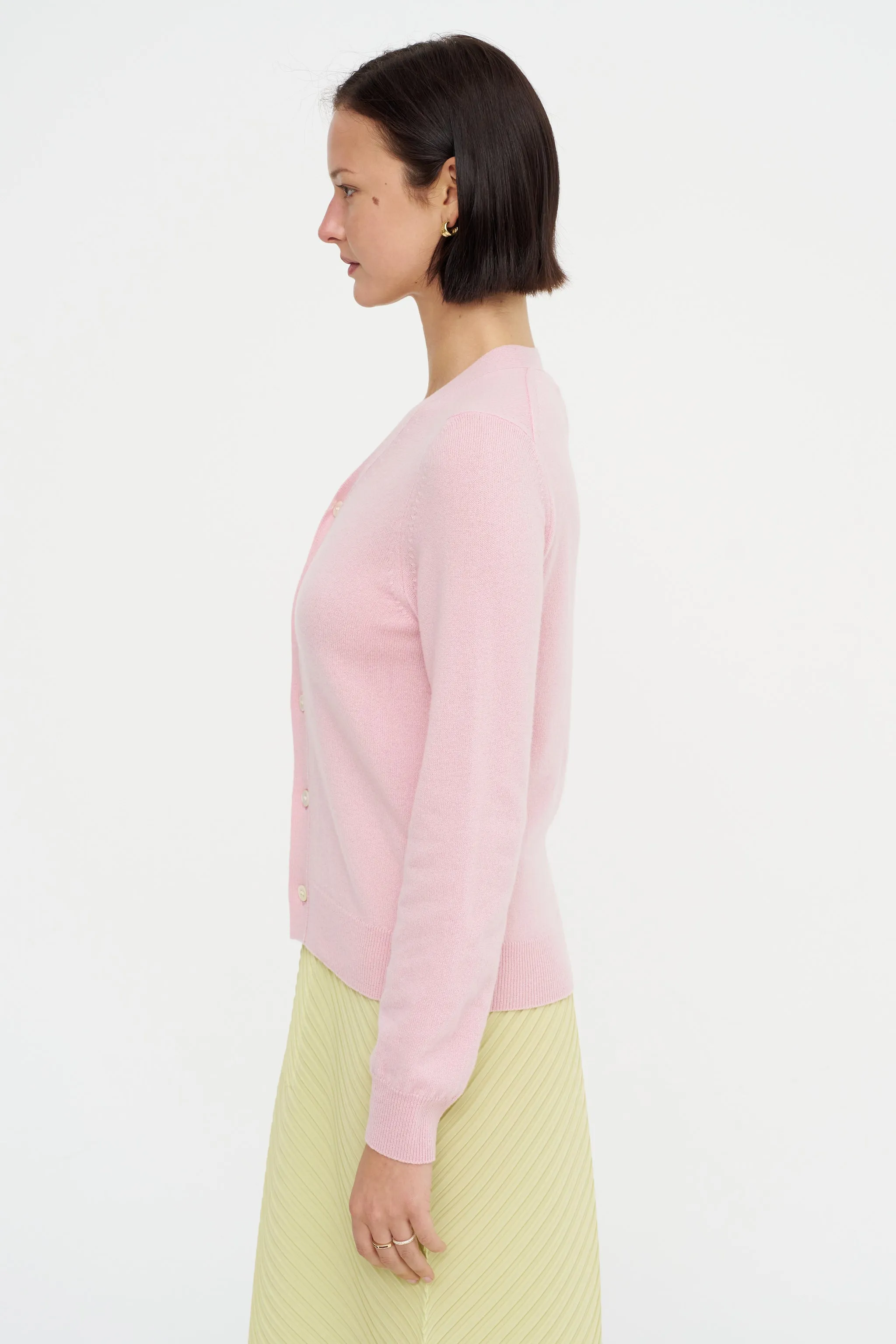 Long Sleeve Cardigan, Pink sold by Kick Pleat product image thumbnail 4