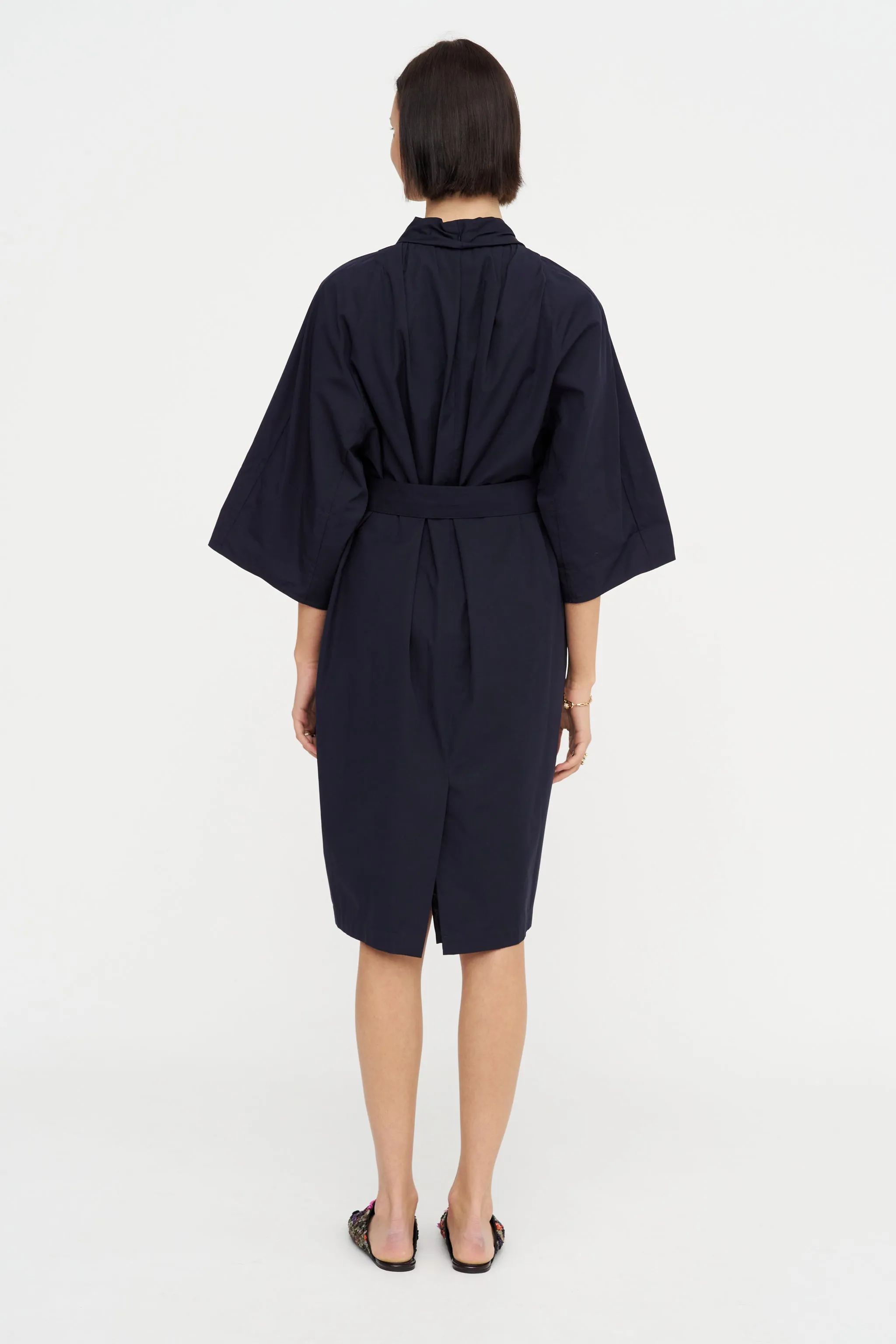 V-Neck Dress, Midnight sold by Kick Pleat product image thumbnail 5