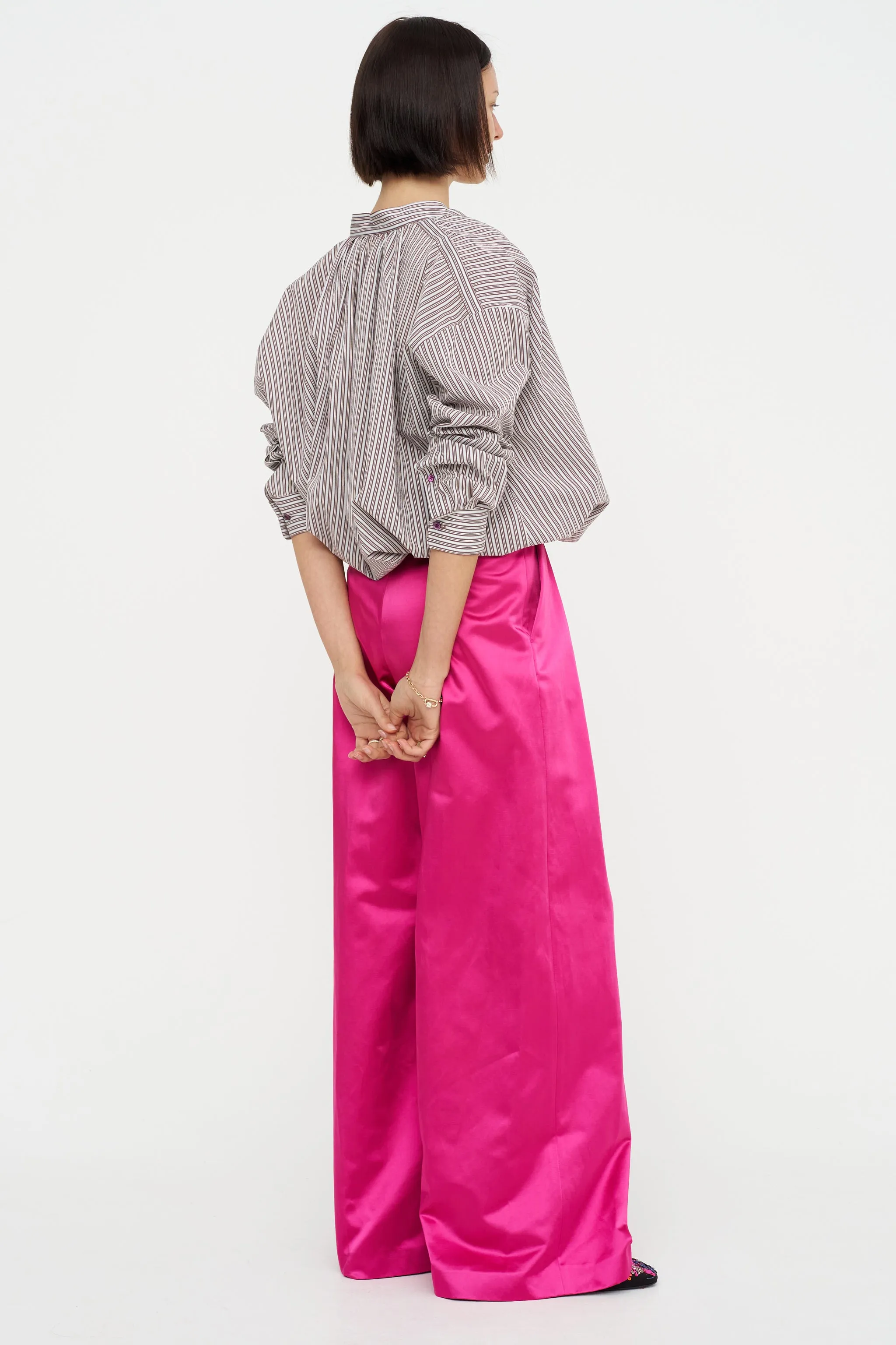 Stripe Blouse, Brown sold by Kick Pleat product image thumbnail 2