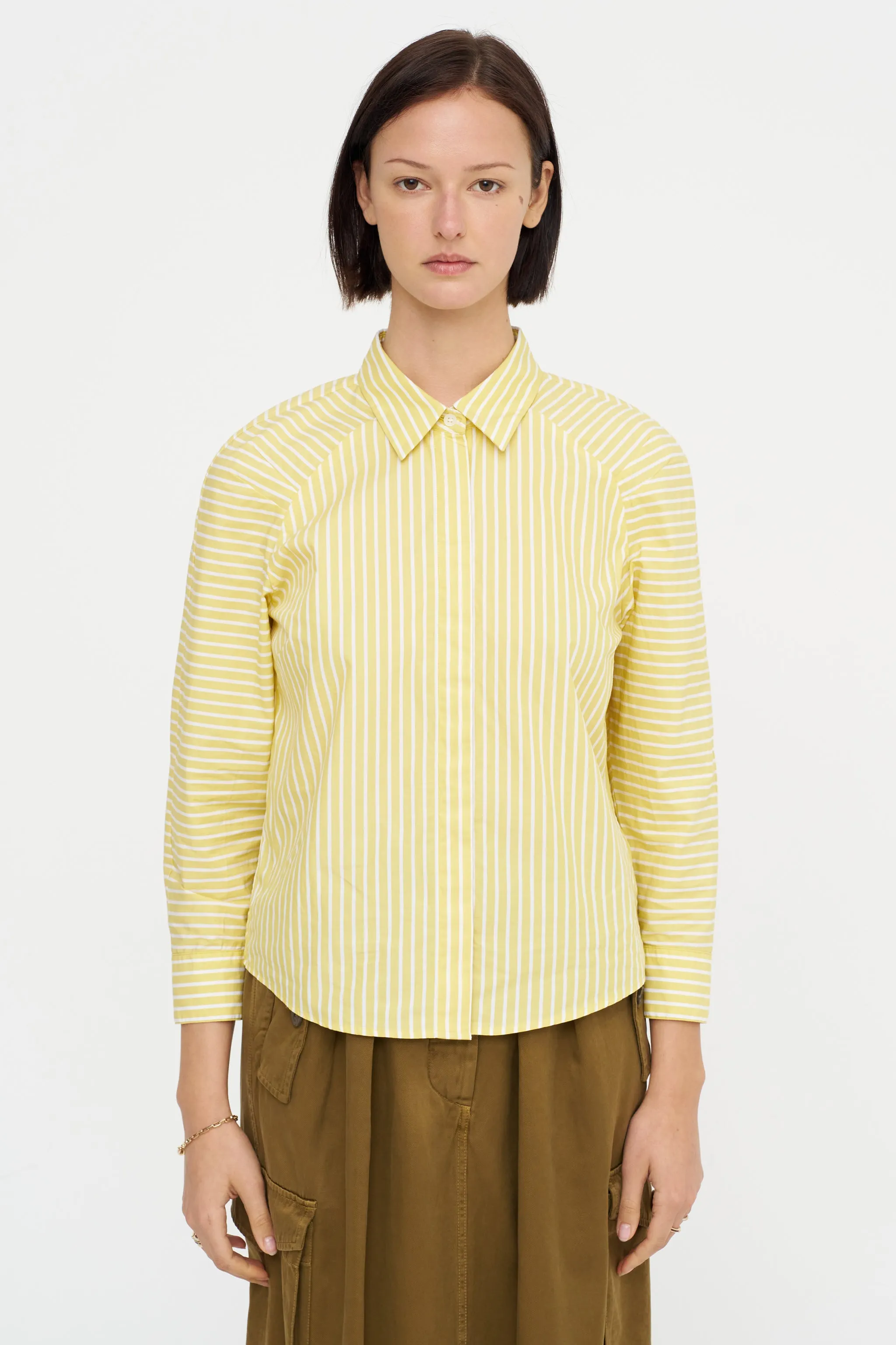 Fitted Button-Down, Yellow sold by Kick Pleat product image thumbnail 2