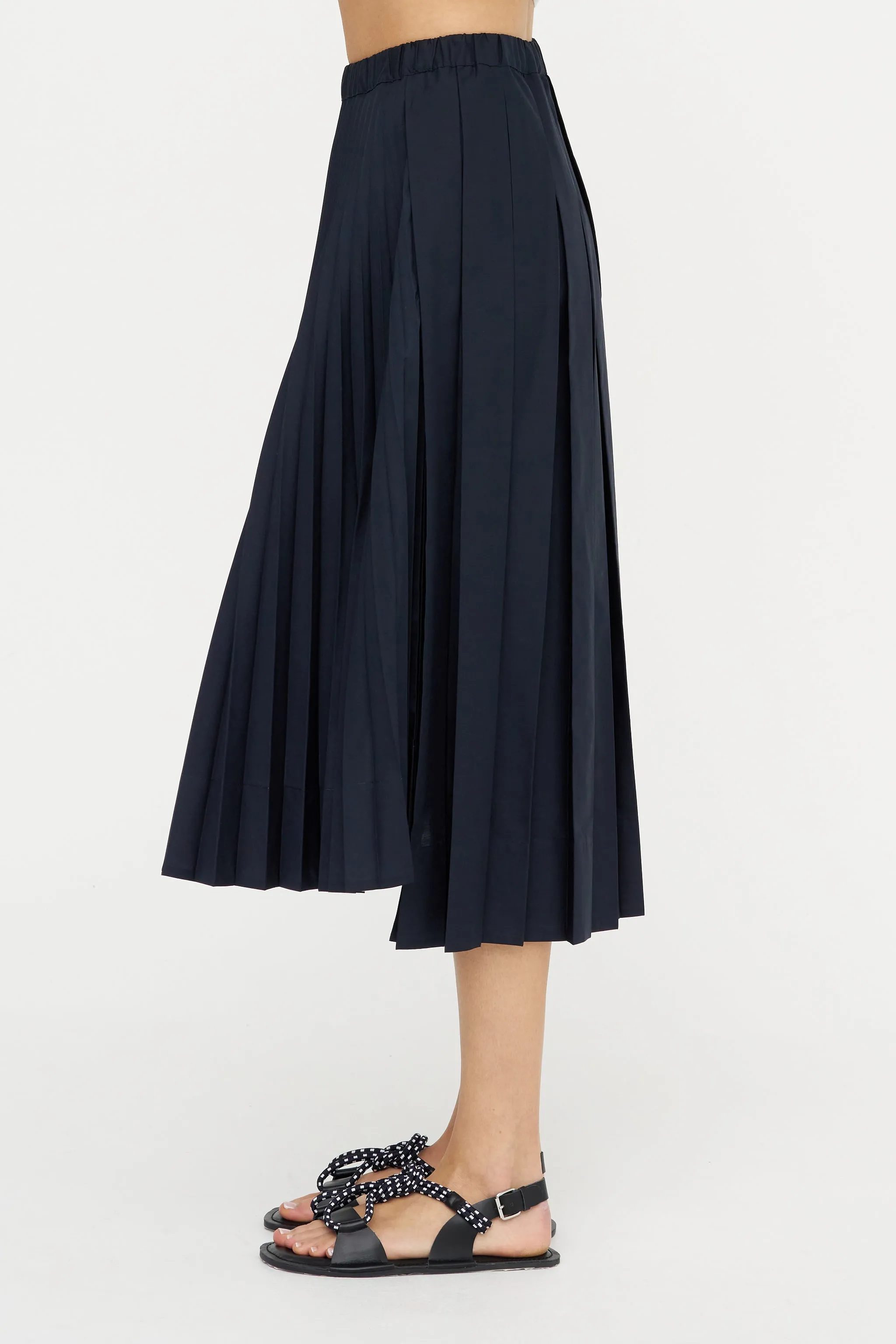 Pleated Midi Skirt, Blue Black sold by Kick Pleat product image thumbnail 3